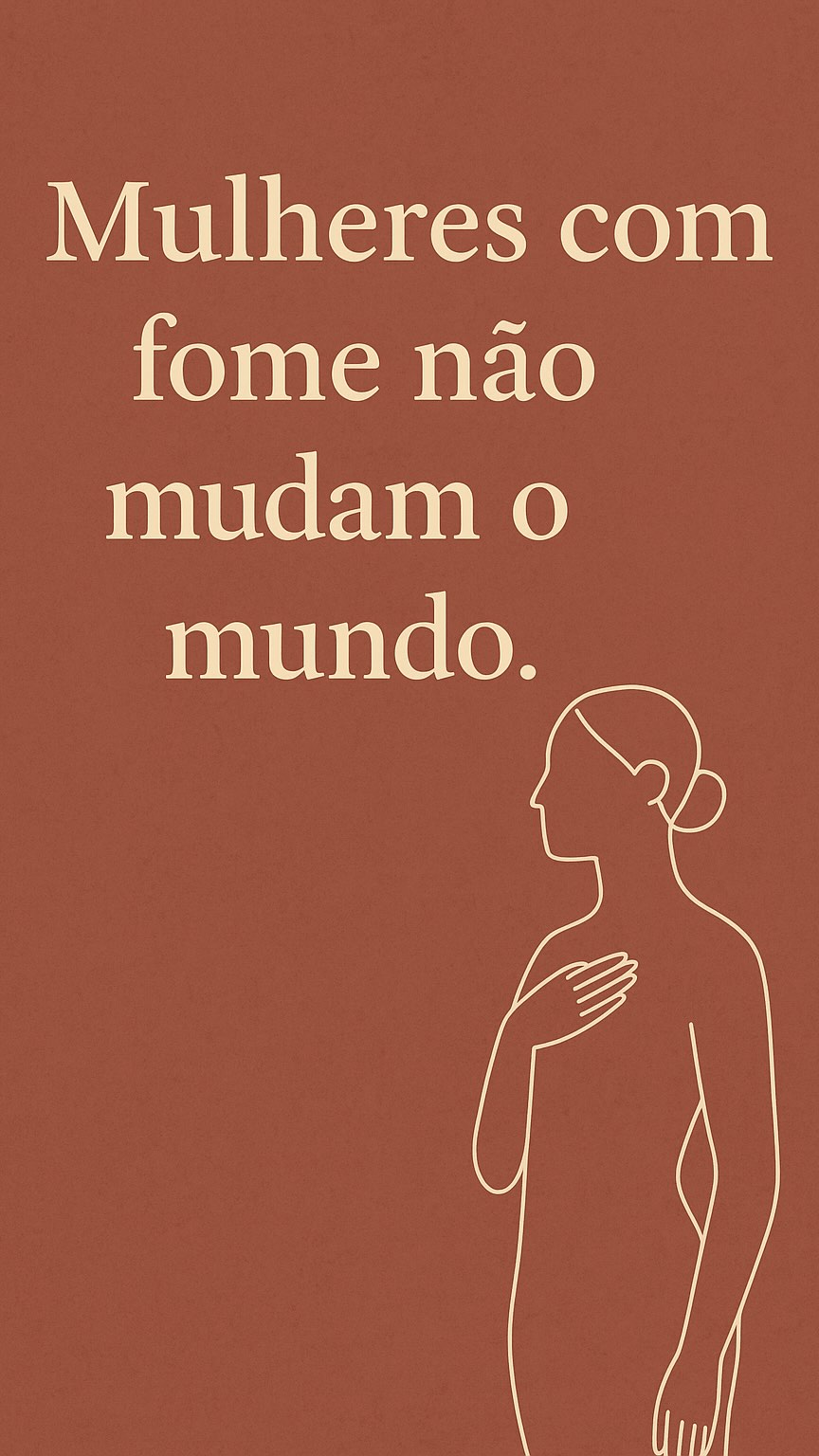 “Mulheres com fome, não mudam o mundo.”
Passamos tanta energia tentando caber em formatos que nunca foram feitos pra nós.
Contamos calorias, escondemos rugas, odiamos a celulite — gastando vida tentando consertar algo que nunca esteve quebrado.
E se o corpo não fosse um projeto pra ajustar, mas uma casa pra habitar?
E se a gente se movesse pra ficar mais forte, e não menor?
E se a gente comesse pra nutrir, e não pra compensar?
Porque mulheres com fome — de comida, de descanso, de si mesmas — não mudam o mundo.
🌿 Esse é um trecho de um dos Devaneios, nossas conversas semanais sobre corpo, alma e presença.
Está salvo nos destaques do perfil @almasviajantes_.
✨ Se ressoar com você, compartilhe com outras mulheres que estão prontas pra se alimentar de vida.
#CorpoComAlma #MulherConsciente #PresençaFeminina #EspiritualidadeNaPrática #DevaneiosDaAlma #CuraFeminina #DespertarFeminino #AlmasViajantes #CaminhoInterior #ReencontroConsigo
—
“Hungry women can’t change the world”
We spend so much energy trying to fit into shapes that were never meant for us.
Counting calories, hiding wrinkles, hating cellulite — wasting our life trying to fix something that was never broken.
What if the body wasn’t a project to perfect, but a home to live in?
What if we moved to feel strong, not small?
What if we ate to nourish, not to compensate?
Because hungry women — hungry for food, for rest, for themselves — don’t change the world.
🌿 This reflection came from one of our Devaneios — weekly stories where we talk about life, body, and soul.
You can find it saved in the highlights on @almasviajantes_.
✨ If it resonates with you, share it with women who are ready to feed themselves with life.
#WomenWithSoul #ConsciousWoman #BodyWisdom #EmbodiedFeminine #SoulTravelers #SpiritualAwakening #InnerJourney #LivingWithDirection #MindfulWomen #SelfNourishment
