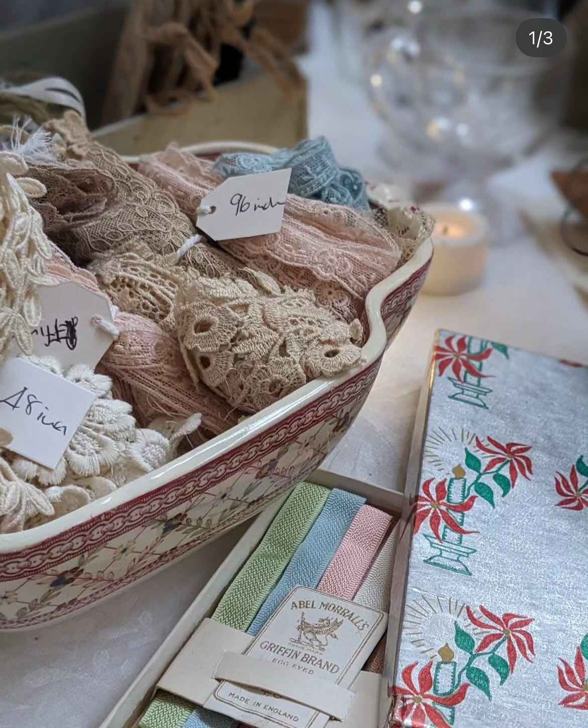 Introducing our Winter Brocante Exhibitors ✨
@vintageinthetown ✨
We are so delighted that lovely Jenny & Hannah @vintageinthetown will be joining us again with their pretty vintage finds, haberdashery & treasures ✨
They will be in the Pavilion with their beautiful stall, alongside other gorgeous Vintage stands & Artisan Makers✨
For more details about the Winter Brocante, tickets or Workshop bookings, please look at our website ✨
Advance ticket sales close at 7pm on Thursday 13th November ~ tickets can also be bought on the gate when you arrive ✨
The Winter Brocante ✨
14 - 15th November
Larmer Tree Gardens
Nr Salisbury
SP5 5PY
Artisans | Interiors | Lifestyle | Decorative Antiques | French Brocante | Vintage | Artisans | Foodies | Workshops
#thedorsetbrocante
#winterbrocante
#christmasshopping
#larmertree
#haberdashery
#antiquelinen