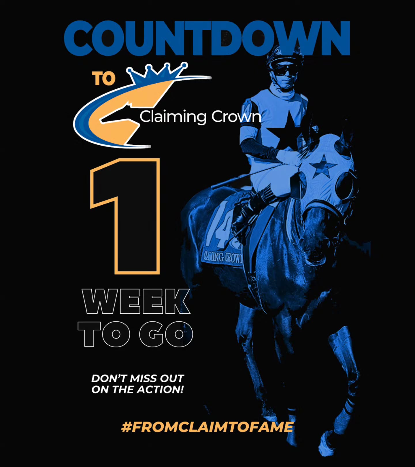 One week from today! Come on out next Saturday for Claiming Crown day at Churchill Downs. ALWAYS fun and exciting with the coolest people who truly appreciate the opportunity. Celebrate the blue-collar horses and barns with us! #fromclaimtofame ➡️ claimingcrown.com