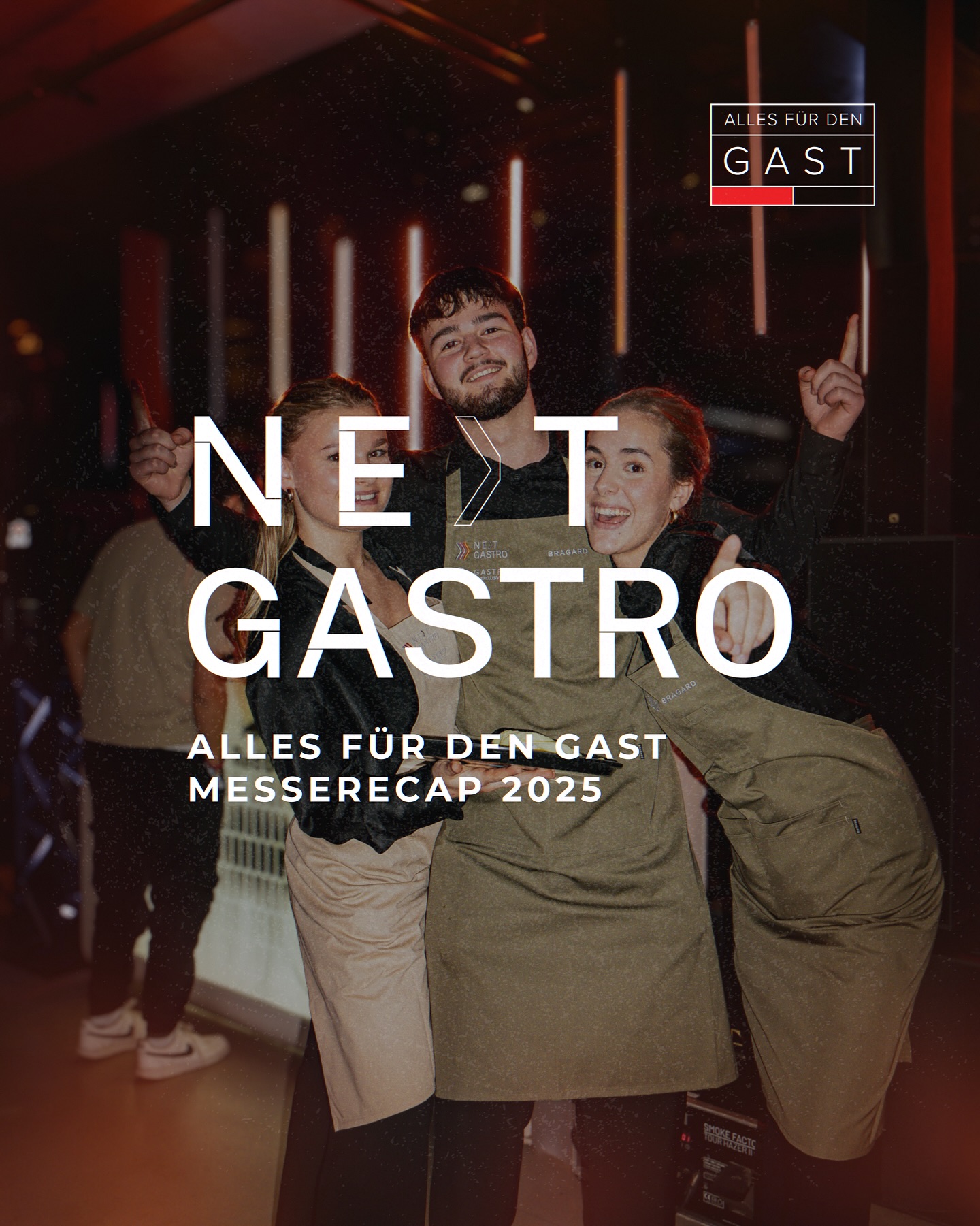 NEXT GASTRO 2025 – Was für ein Abend!
Wir waren Teil der NEXT GASTRO – und es war einfach #nextlevel ⚡️ Von Life Cooking Sessions mit @scheiblaueroliver und @kuliktiv über Speed-Dating Dining von @bistro16bychristianrescher bis hin zur Secret Bar von @sisters.in.spirits und beeindruckenden Show Acts.
Es war ein wirklich großartiger Abend & ein riesiges #Danke geht natürlich an unser Team! ❤️🔥
Über 40 Mitarbeiter:innen waren vor Ort im Einsatz – professionell, motiviert und mit genau der Energie, die Events wie die @gastmesse überhaupt möglich macht. Wir sind stolz auf euch und froh, dass wir gemeinsam solche Abende noch ein Stück besser machen können!
Wir freuen uns jetzt schon auf nächstes Jahr!
#diegastmesse2025 #gastroexclusive #culinaryarts #nextgastro #salzburg #gastronomieösterreich #handelszentrum16
