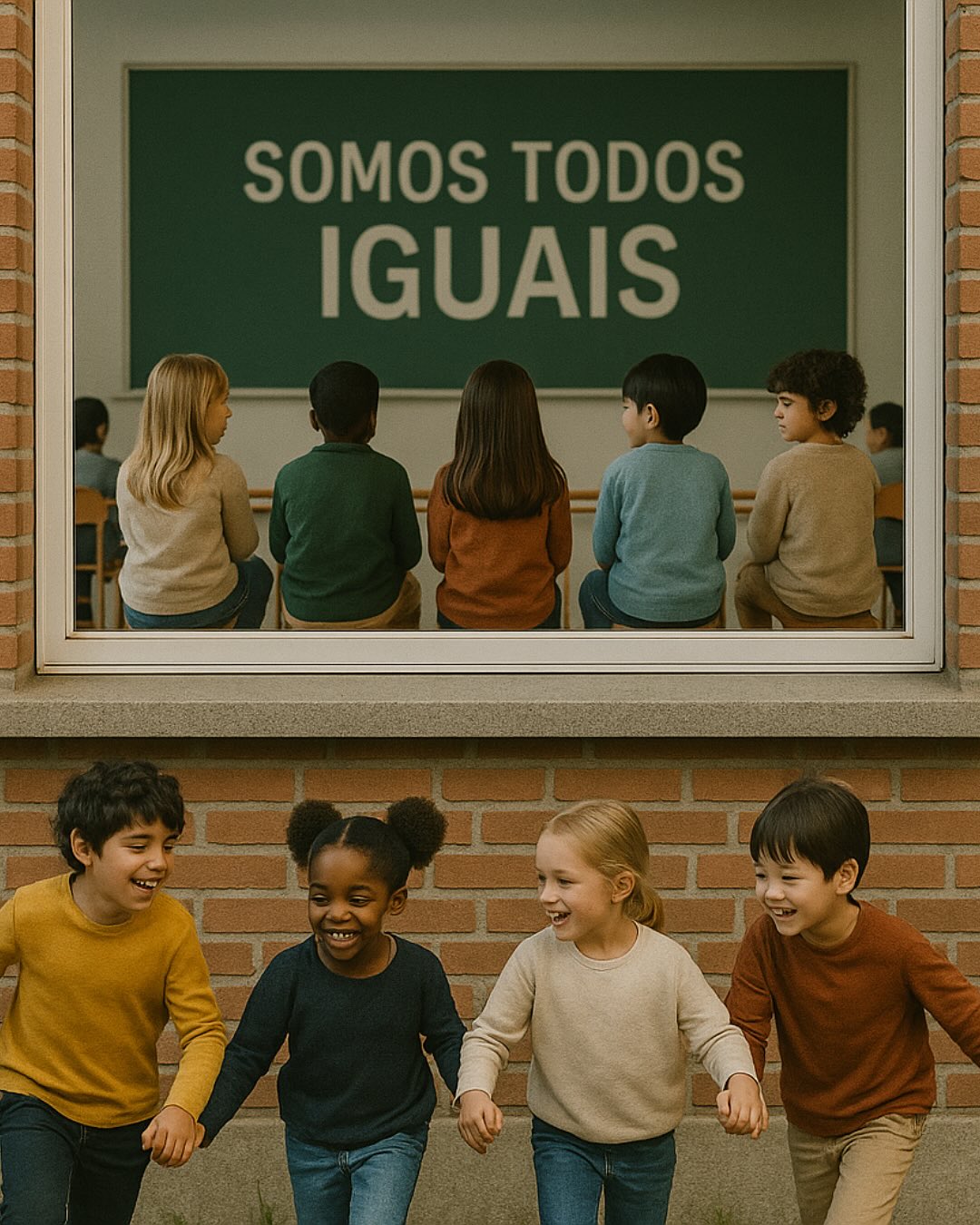 Ontem através do @paipratodaaobra surgiu de novo a história da Maria Castanha que ainda circula em escolas portuguesas. Em 2025.
Não como objeto de análise crítica mas como recurso pedagógico “para promover a diferença” e “ensinar a igualdade”.
Felizmente, sempre trabalhámos com autonomia suficiente para recusar reproduzir práticas apenas porque “toda a gente faz” ou porque uma editora vendeu a ideia. A nossa prática nasceu da reflexão, não da réplica.
Mas isto exige conversa. Porque o que fazemos, geração após geração, é transplantar para as crianças categorias que só existem nas nossas cabeças feridas. E é esse transplante, esse legado invisível, que sustenta a desigualdade.
A Maria Castanha, nascida de “boas intenções” numa época pós guerra colonial, funciona como dispositivo de marcação: a personagem negra é a diferente, a que precisa de aceitação, a que causa estranheza. Mesmo que o objetivo declarado seja a tolerância, o efeito real é inscrever na criança negra o lugar de outra, desviante de uma norma nunca nomeada, mas sempre presente: a branquitude como centro invisível.
As crianças não nascem racializadas. Elas percebem tons de pele, texturas de cabelo, formas de corpo como percebem as nervuras de uma folha ou as manchas de uma joaninha, como leitura fenomenológica do mundo, não como sistema de valor.
O racismo não está no olhar inaugural da criança. Está na gramática que o adulto lhe ensina para organizar esse olhar.
E é aqui, nesta transmissão silenciosa de hierarquias, que o trabalho precisa de acontecer.
“De boas intenções está o inferno cheio.”
Hoje sabemos mais.
Sabemos que a colonialidade não acabou com os impérios, migrou para a gramática, para o currículo, para o gesto inconsciente de dizer a uma criança que “é diferente”.
A criança nasce pronta para ver o mundo como ele é: vasto, plural, não hierarquizado.
Somos nós que lhe ensinamos a medir, comparar, excluir.
E podemos parar.💛
“As crianças nunca foram muito boas a ouvir os seus mais velhos, mas nunca falharam em imitá-los.”
— James Baldwin