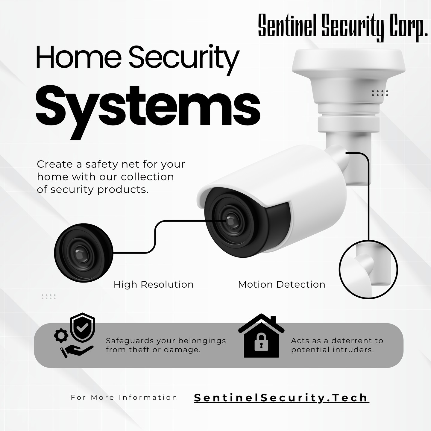 Home Security Systems
Create a safety net for your home with our collection of security products.
If you're interested in keeping your home or business safe and secure contact us today by visiting our website : sentinelsecurity.tech
#homesecurity #securitysystem #security #smarthome #surveillance #securitycamera #accesscontrol #securitycameras #technology #safety #camera #home #alarm #smartlock #alarmsystem #smarthometechnology #longisland #smallbusiness #businessowner #commercial #residential