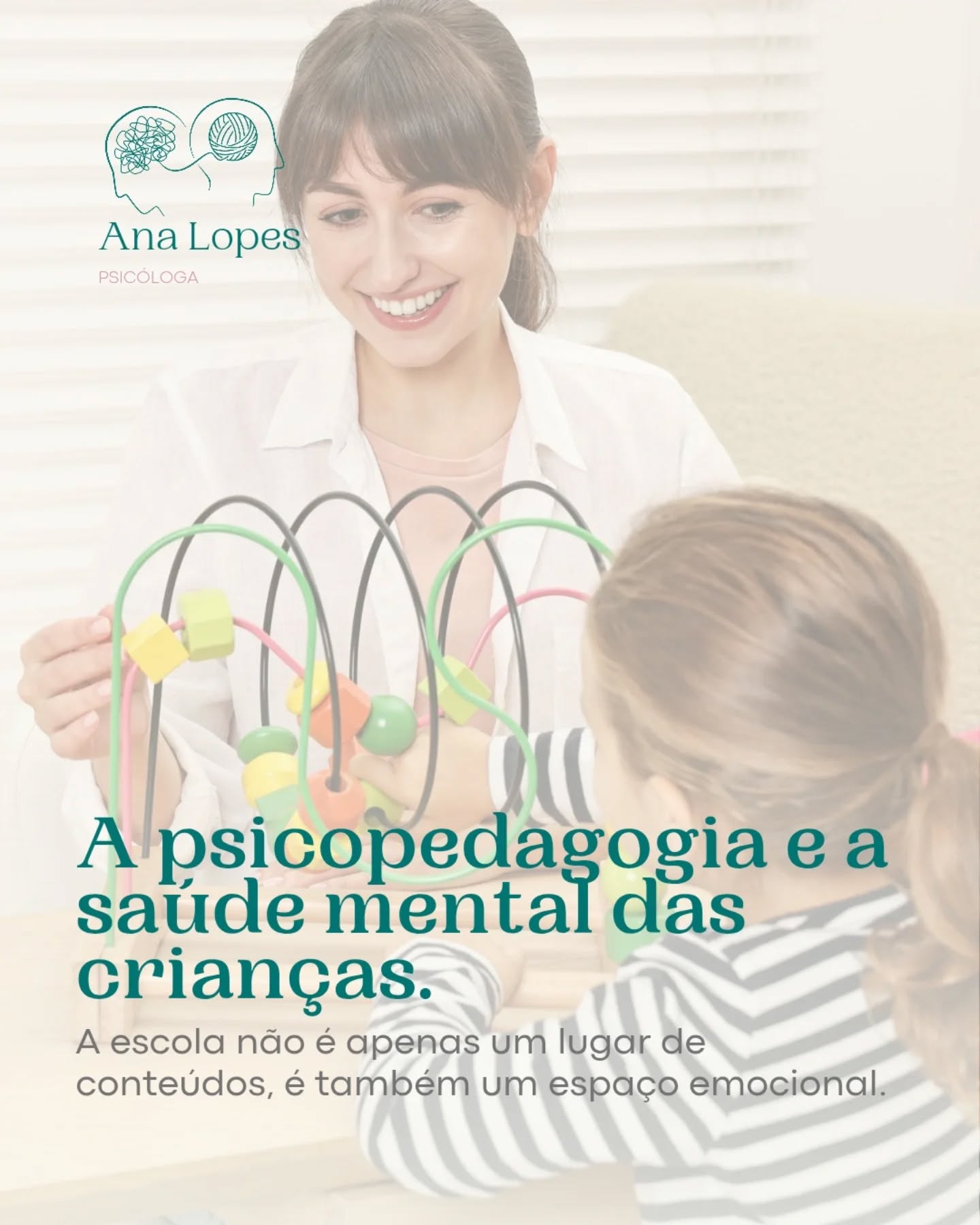 Sabias que muitas dificuldades emocionais e comportamentais das crianças estão ligadas à forma como aprendem e se relacionam com o processo de aprendizagem?
É aqui que entra a psicopedagogia. 💛
A psicopedagogia ajuda a compreender como cada criança aprende, identificando barreiras, inseguranças, estilos de aprendizagem e necessidades específicas. Quando a criança se sente constantemente frustrada na escola, pode desenvolver ansiedade, baixa autoestima e até resistência à aprendizagem.
Mas quando é compreendida, acompanhada e estimulada de forma adequada… tudo muda. 🌱
A escola não é apenas um lugar de conteúdos, é também um espaço emocional.
E apoiar a criança no seu aprender é cuidar da sua saúde mental.
✨ Tenho a alegria de partilhar que estou a realizar uma Especialização Avançada em Psicopedagogia e em breve vou poder oferecer este serviço também, para apoiar crianças e famílias de forma ainda mais completa. 🤍
Estou muito feliz por este novo passo!
Se sentires que o teu filho(a) precisa de apoio no aprender, nas emoções ligadas à escola ou na organização do estudo, estou aqui para ajudar 🌻
#psicopedagogia #psicologiainfantil #aprendizagem #saúdementalinfantil #educarcomamor #paisconscientes #psicologa #psicologiaporamorpelavida #desenvolvimentoinfantil #ansiedadeinfantil #aprenderecrescer #pedagogia #famílias #criançasfelizes #consultadepsicologia