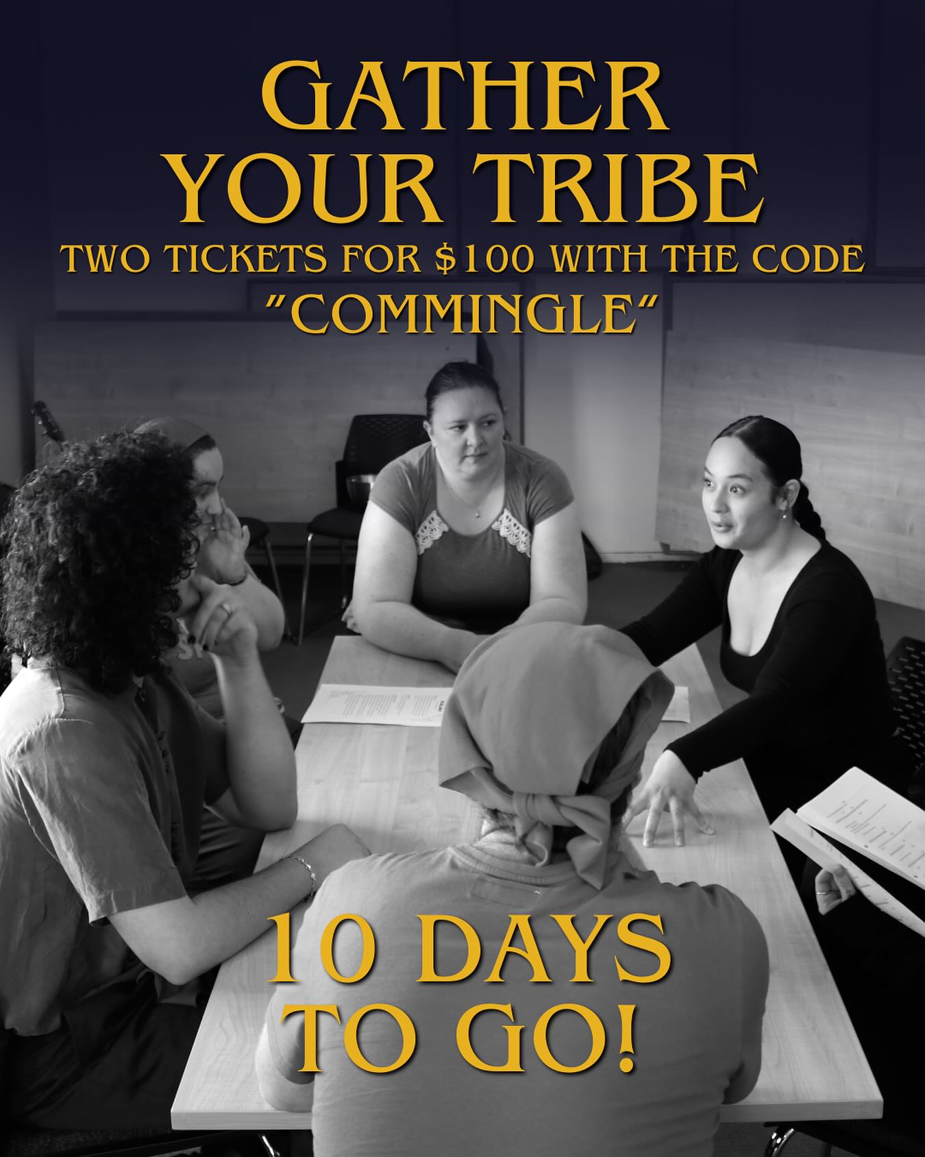It’s time to gather your tribe and book in your seats for Farrago Bazaar as it’s only 10 DAYS TO GO!
With less than 40 seats in the entire season, this is your last chance to step into another world.
This week only, we are offering a discount for everyone who buys two tickets to the show and enters the code “”COMMINGLE”” at checkout.
Whether you are Tolvil, Zan or Jayer, you don’t want to miss this utterly unique experience.
Farrago Bazaar
Innermost Gardens
Saturday 22 November, 2pm and 7pm
Ticket link in bio