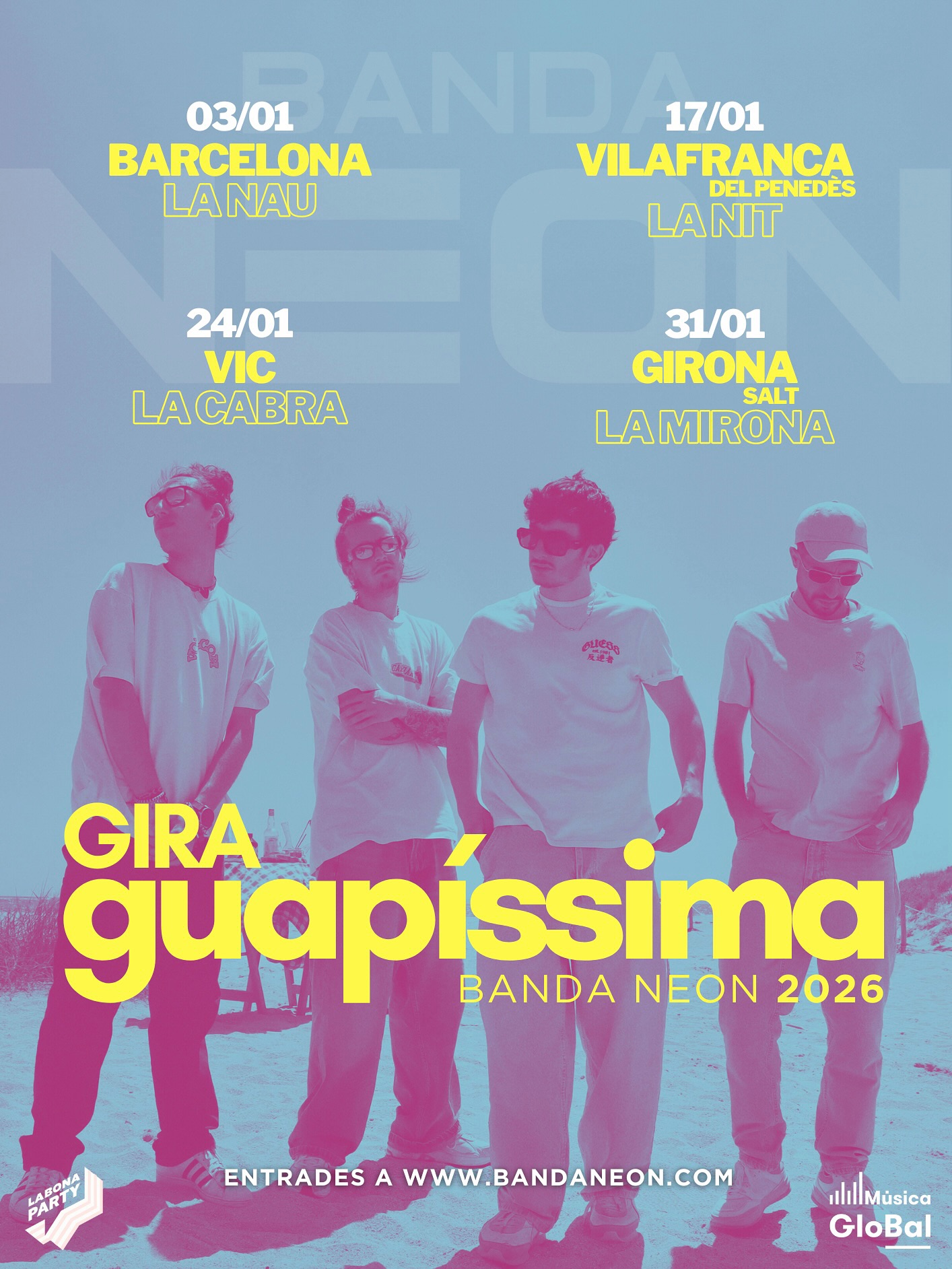 âšHi ha somnis que es canten.. i aquest Ă©s el nostređ„č
"guapĂssima" ens estĂ donant moltes alegries i ho volem celebrar amb vosaltres, en especial, el dia 3 DE GENER A BARCELONA (entrades al link de la biođ„č!!)
GrĂ cies per endavant, per tot el que ens esteu donant i comunicant, US NECESSITEMâ€ïžâđ©čđ€©