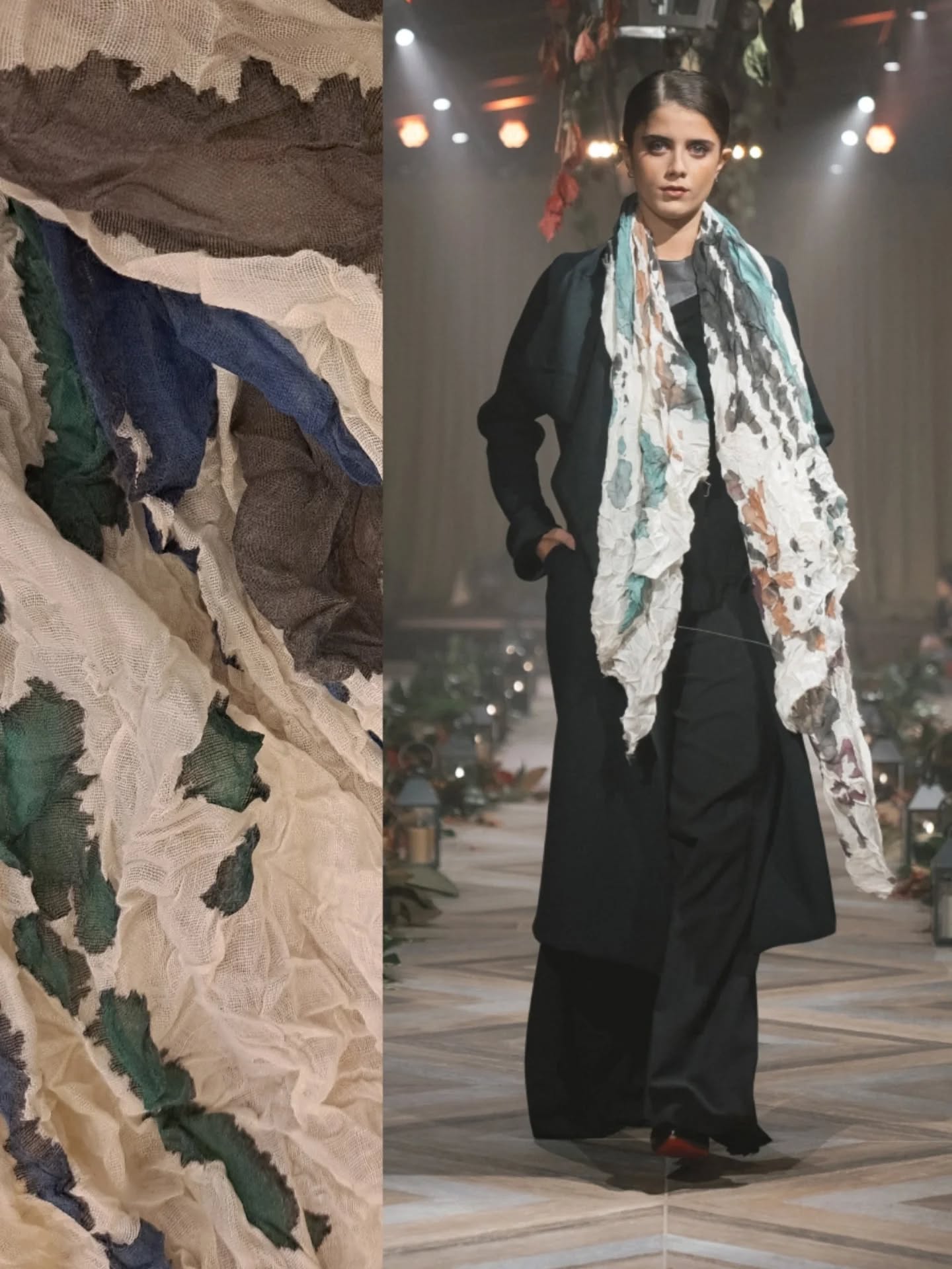 ☘️Dye and Natural Fiber. Wool pashminas characterized by careful hand-dyeing and wool and silk scarves in their natural tones. The
emphasis is on the quality of the fiber and the uniqueness of the chromatic process.
☘️Tinta e Fibra Naturale. Pashmine di lana contraddistinte da un'attenta tintura a mano e sciarpe in lana e seta nelle loro tonalità
naturali. L'enfasi è posta sulla qualità della fibra e sull'unicità del processo cromatico.
#pashmina #silk #scarves
#natural #dye #artist #fashion
#italyfabric #fuziajammalidesigner
#chromatics