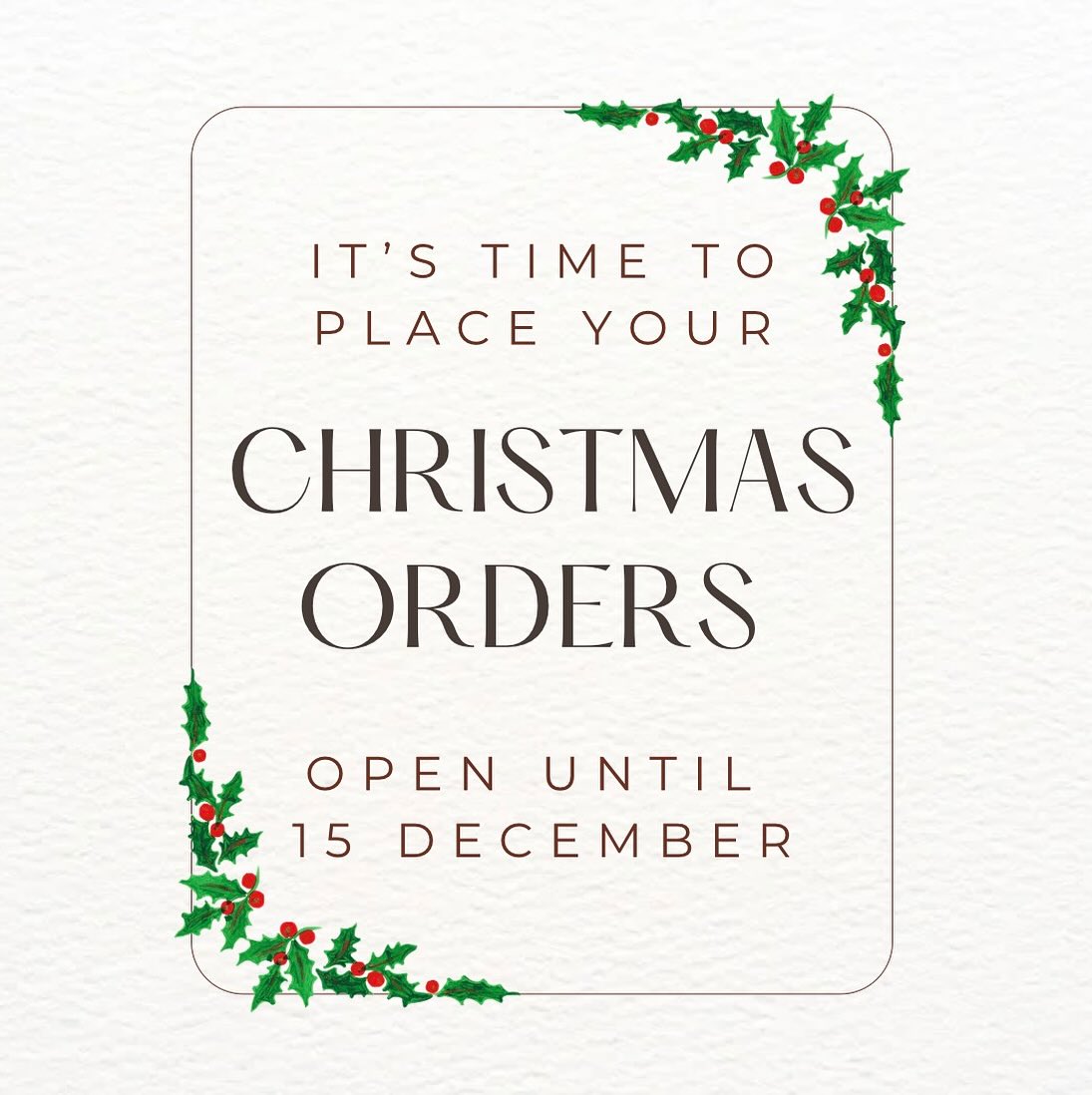 Christmas orders are OPEN! 🎄
This year, you can select your festive treats from the full December menu - go for a full box of Baileys if you want or two of each flavour to keep everyone happy! 😉 the December menu can be found in Highlights. The important thing is to place your order before midnight on 15 December, or your treats will turn into pumpkin 🎃
A quick reminder of our box options:
Boxes of 8 for £22
Boxes of 10 for £27
Boxes of 12 for £32
Boxes of 18 for £47
Round gift boxes with 10-macaron Christmas wreath £35
Round gift boxes of 10 + Big Mac with a Christmas print £45
We’ll also have 4 mini macarons in mini boxes for £7, perfect for stocking fillers and Secret Santas! 🎅🏻
Orders will be available for collection on 24 December ❄️
If you have any questions - please ask 🫶
#macarons #christmas #macaronsforchristmas #thesecretmacaron #xmasorders #xmasgifts #xmastreats #christmastreats #gourmetdessert #hemelhempstead #kingslangley #berkhamsted #harpenden #stalbans #rickmansworth
