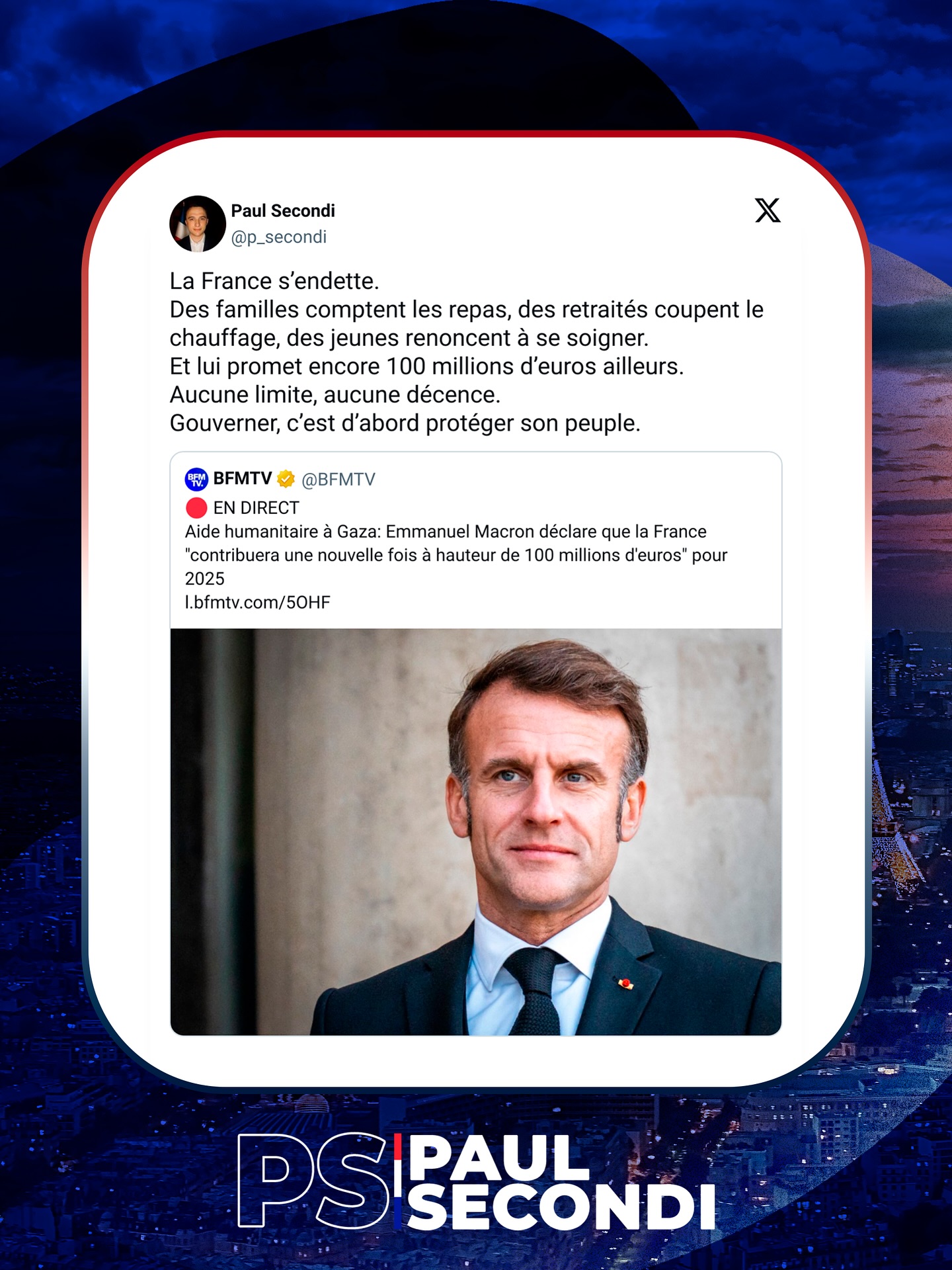 Gouverner, c'est d'abord protéger son peuple. #dette