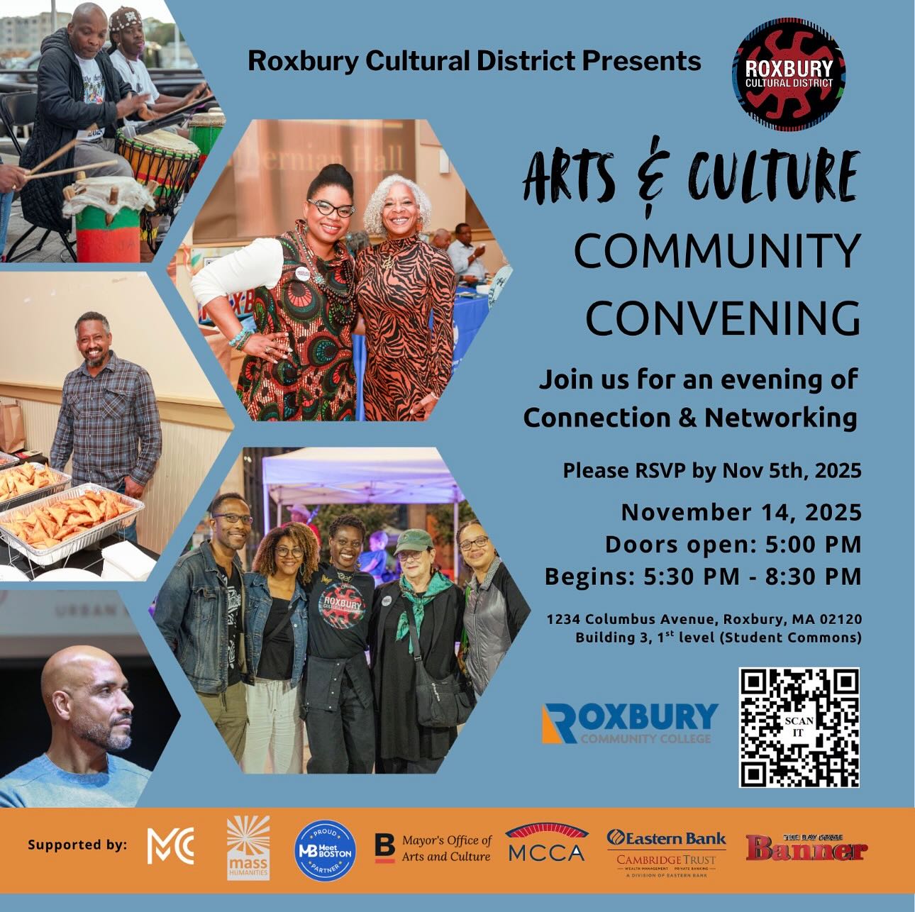 You’re Invited! Please join us for an evening of ofConnection & Networking at Roxbury Community College.
Time: 5:30PM - 8:30PM
#rcd #networking #community