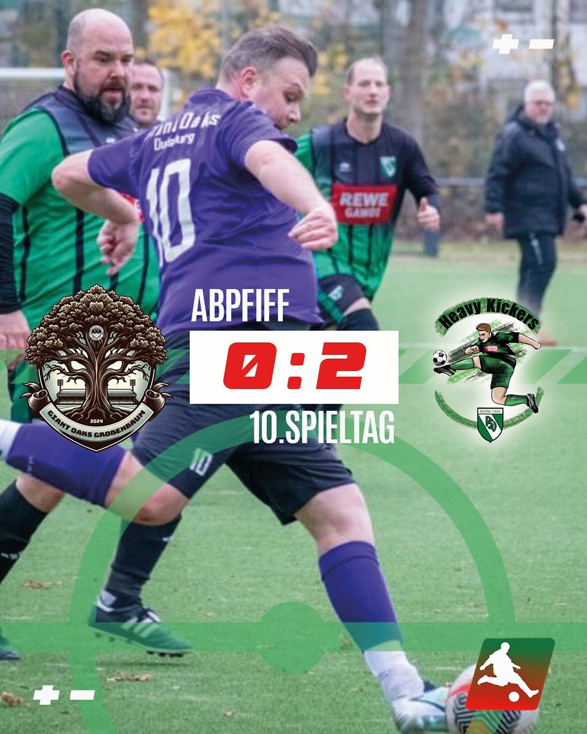 Abpfiff in Duisburg!
•
Die @psvheavykickers holen bei den @giantoaks.grossenbaum wichtige drei Punkte und holen sich die Tabellenführung zurück. Beim Spiel war mit @markuskrebs_ ein besonderer Ehrengast.