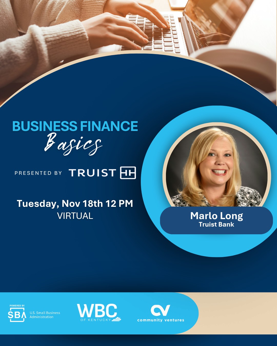 📣 Join us Wednesday, November 18 from 12–1 PM EST for Business Finance Basics presented by Truist Bank.
If you’ve ever wondered how to better manage your business cash flow, plan for growth, or navigate financial tools with confidence, this session is for you. Grab your favorite mug, log in from anywhere, and get ready to build financial clarity and control for your business.
🎤 Featuring: Marlo Long, Director of CRA Community Development at Truist Bank
💻 Virtual via Microsoft Teams
🎟 RSVP with the link in our bio: @wbckentucky