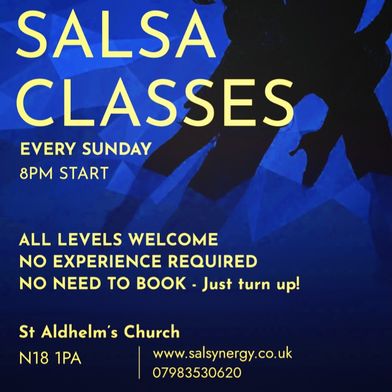 💃 Salsynergy is coming back! 🕺
We’re gearing up to relaunch our Salsa Sundays — and we can’t wait to dance with you all again! 🔥
✨ All levels welcome
✨ No experience needed
✨ No need to book – just turn up!
Get ready to move, connect, and feel the rhythm with the Salsynergy family 💫
📍 St Aldhelm’s Church, N18 1PA
🌐 www.salsynergy.co.uk
📞 07983 530 620
👉 Keep an eye out for the official relaunch date — it’s coming soon!
#Salsynergy #SalsaLondon #DanceCommunity #SalsaClass #SalsaVibes #LondonEvents #SalsaNight