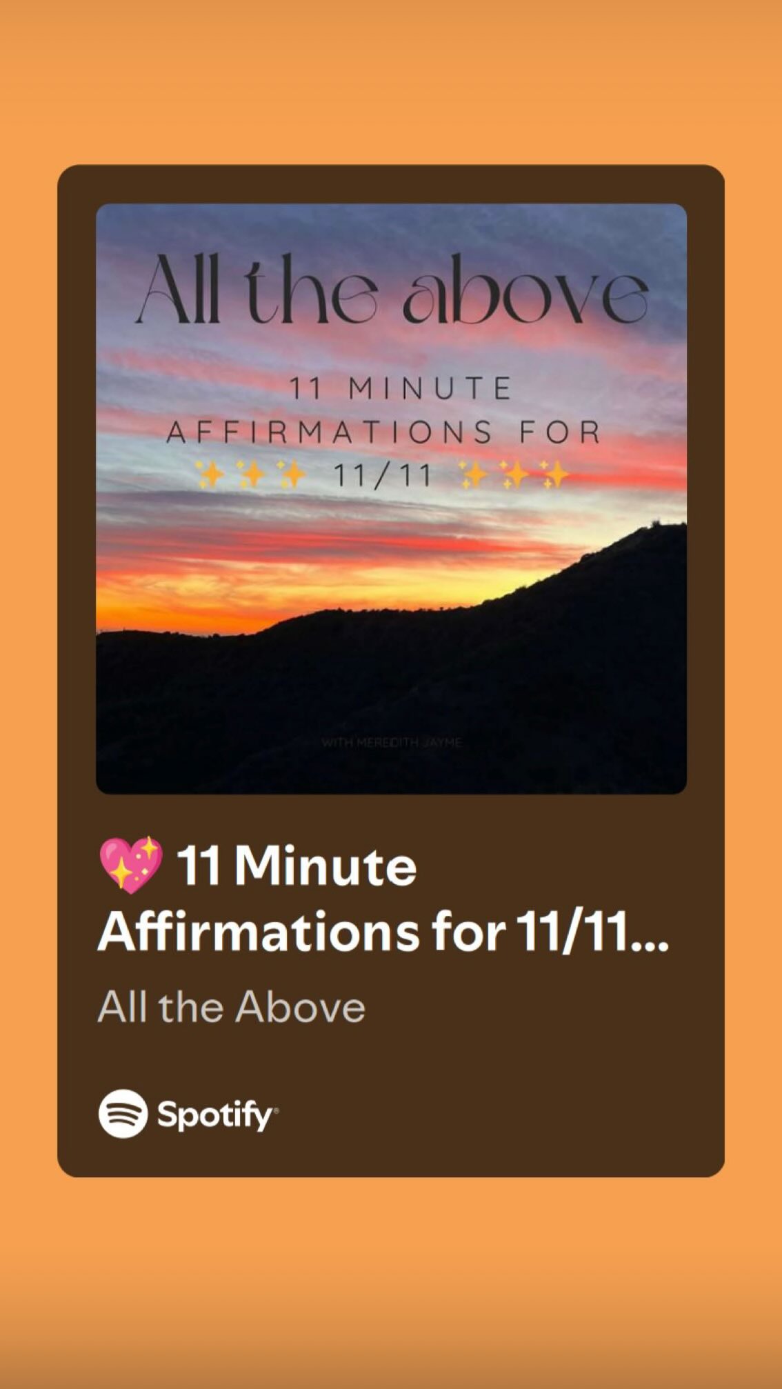 Affirmations for 11/11 ✨🤍
My intention is that these will align you with your most magical and miraculous dream life and with all that is even better than you could imagine or envision for yourself. I invite you to embrace the magic and miracles that this powerful day may bring and to surrender it all over to the Universe to surprise you and delight you in the most unexpected and beautiful ways... Listen to the full version on Spotify or ApplePodcasts ✨
#eleveneleven #1111 #affirmations #1111affirmations #1111affirmation #manifest #manifestation