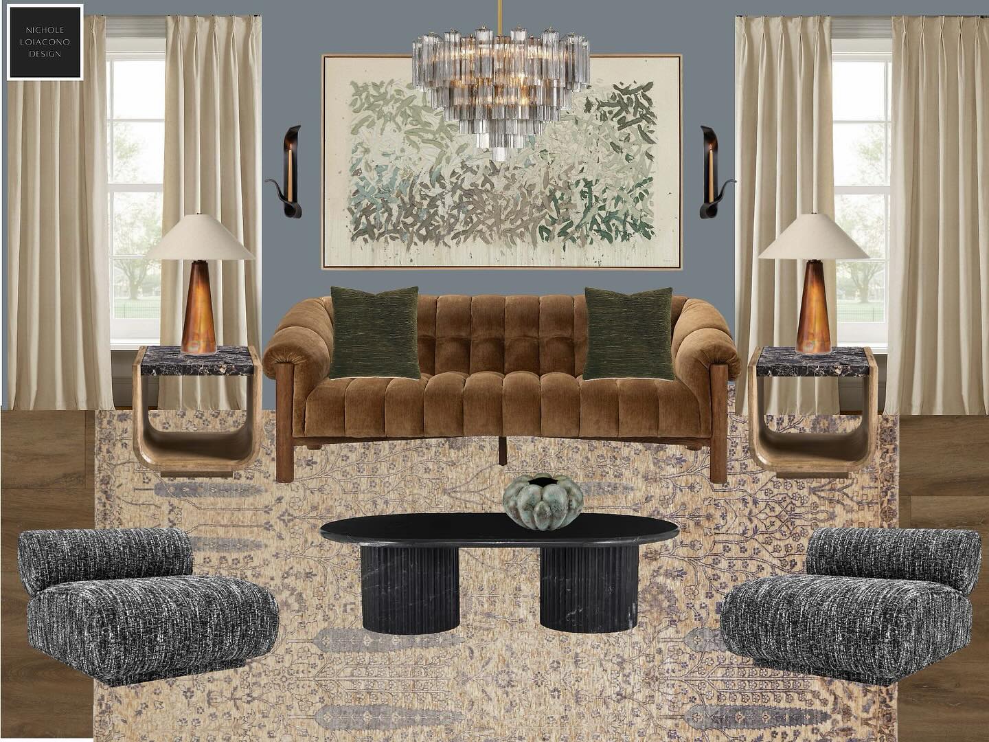 Warm and layered mix of new and vintage. Perfect for a cozy family room.
#kcinteriordesign #kchomes #kcrealestate #kansascityinteriordesign #kcdesigner #brooksidekc