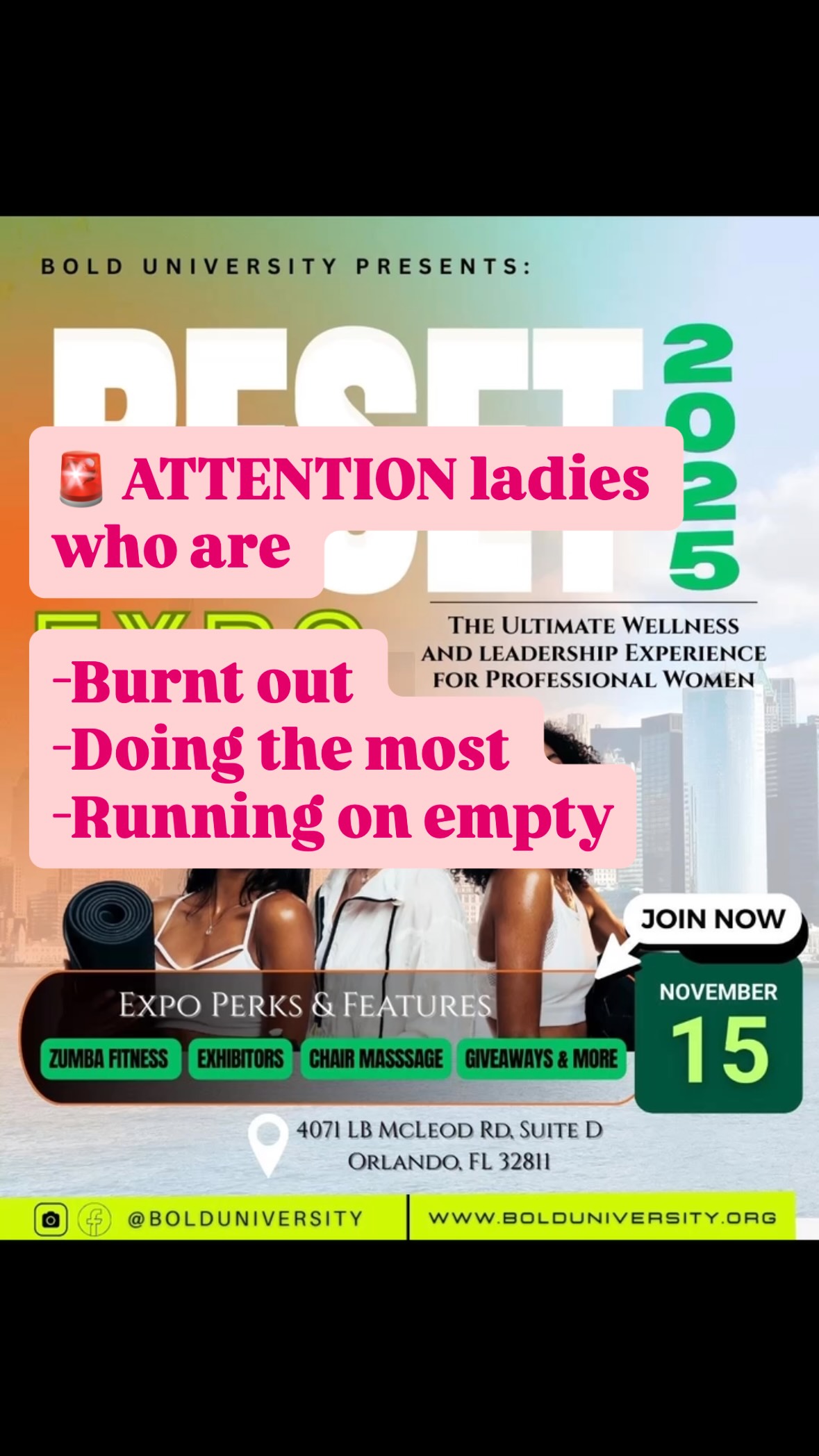 Burnt out.
Stressed out.
Doing so much for others.
Running on empty.
This event is for you!
Come join myself and a panel of other amazing health and wellness experts this Saturday November 15th in Orlando, FL.
We’ll be discussing strategies for burnout prevention and recovery . This is an opportunity to put yourself first and enjoy a morning of community and inspiring talk. Don’t miss out!
✨ Registration link in bio
#orlando #orlandohealth #holistichealth #womenshealth #wellness