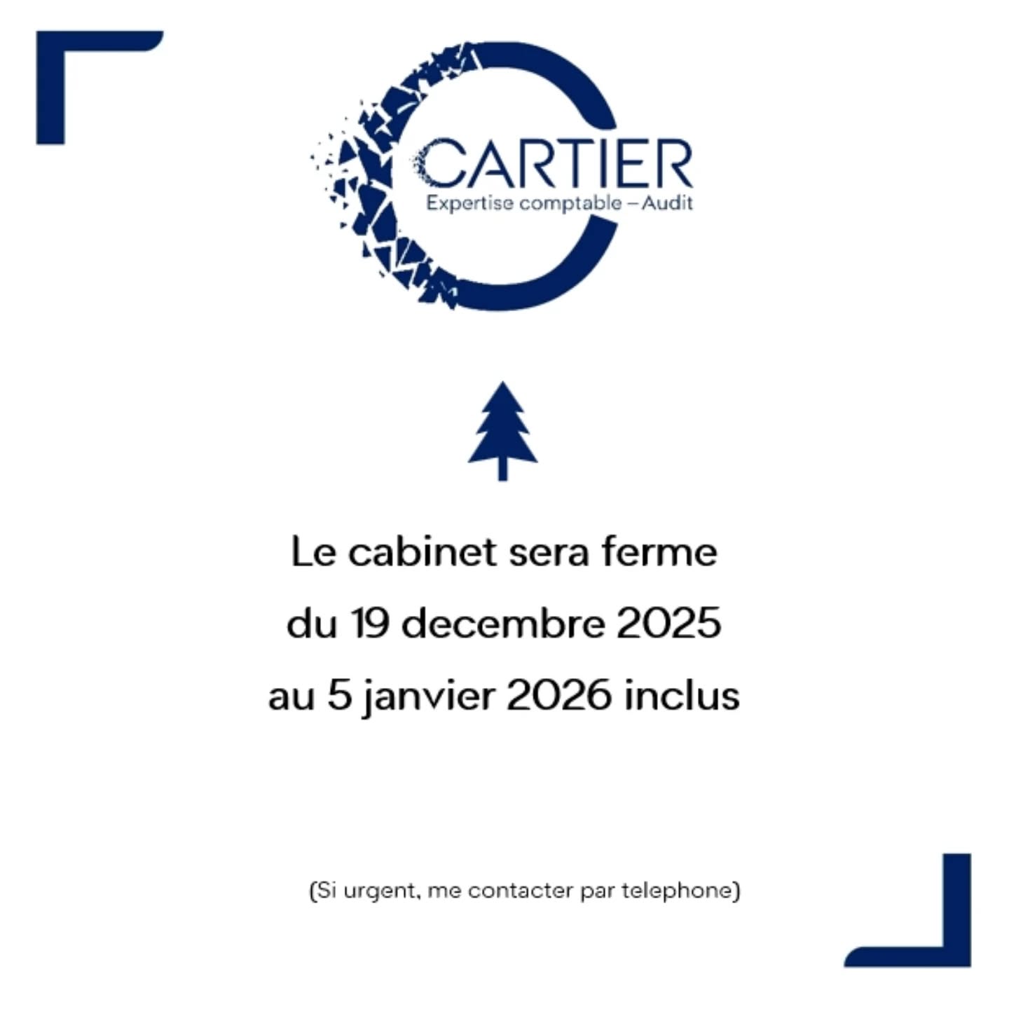 Votre expert-comptable sera en congés du vendredi 19 décembre 2025 au lundi 5 janvier 2026 inclus 🎄🎁🎿
#cartierexpertise #madamebnc #vacances