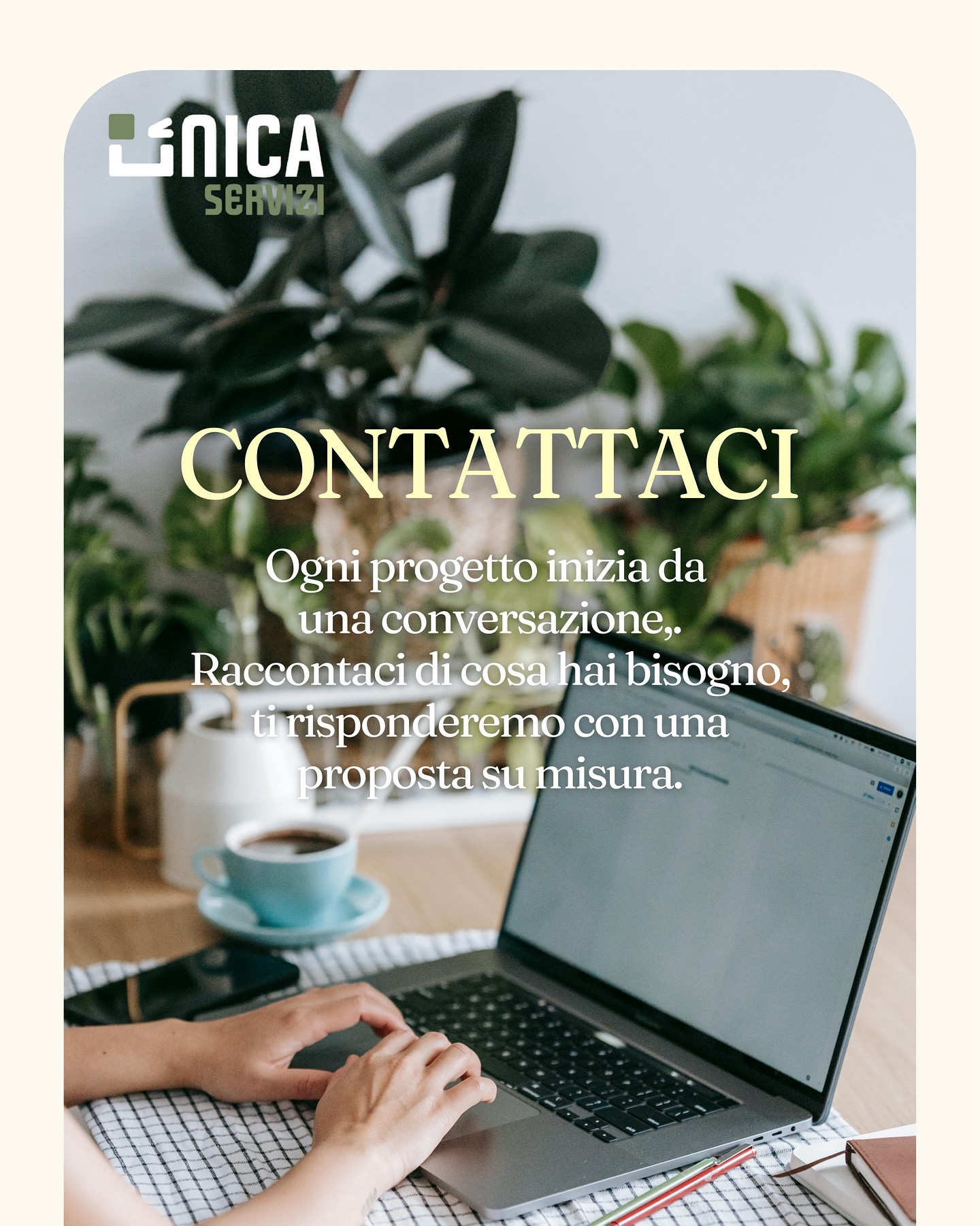Contattaci in qualsiasi momento via email, chat o telefono📲
Se, invece, vuoi lavorare con noi puoi compilare il modulo sul nostro sito o contattarci con i metodi indicati sopra🤝🏼