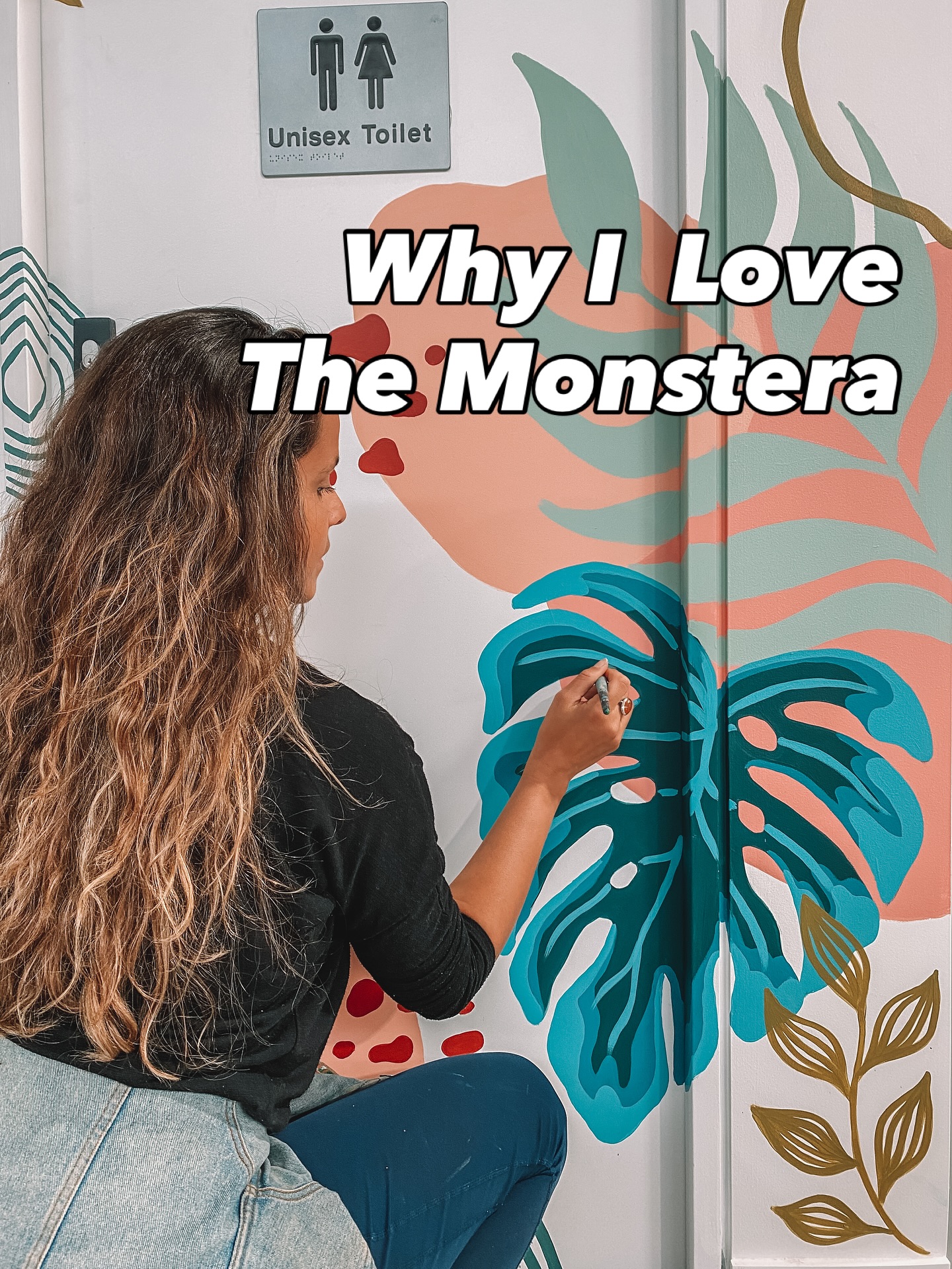I don’t know if you’ve noticed, but I’m completely in love with the Monstera plant 🌿
Besides having it at home, it always finds its way into my paintings and murals — it’s like a natural signature that repeats itself in different forms.
The Monstera symbolizes abundance, prosperity, longevity, and good luck.
In some native cultures, it’s seen as a sacred plant, a connection to the divine.
For me, it goes beyond the spiritual symbol — it’s a connection to my homeland, Olinda.
A historic, vibrant, tropical city on the northeast coast of Brazil, where I grew up surrounded by lush nature and large tropical leaves like those of the Monstera. 🌴💚
Maybe that’s why it shows up so often in my work — as a way to remember where I came from and keep that connection with nature and my roots alive.
And if you have a Monstera at home, know that besides beautifying your space, it also brings this energy of abundance, good luck, and connection to nature. 🌿