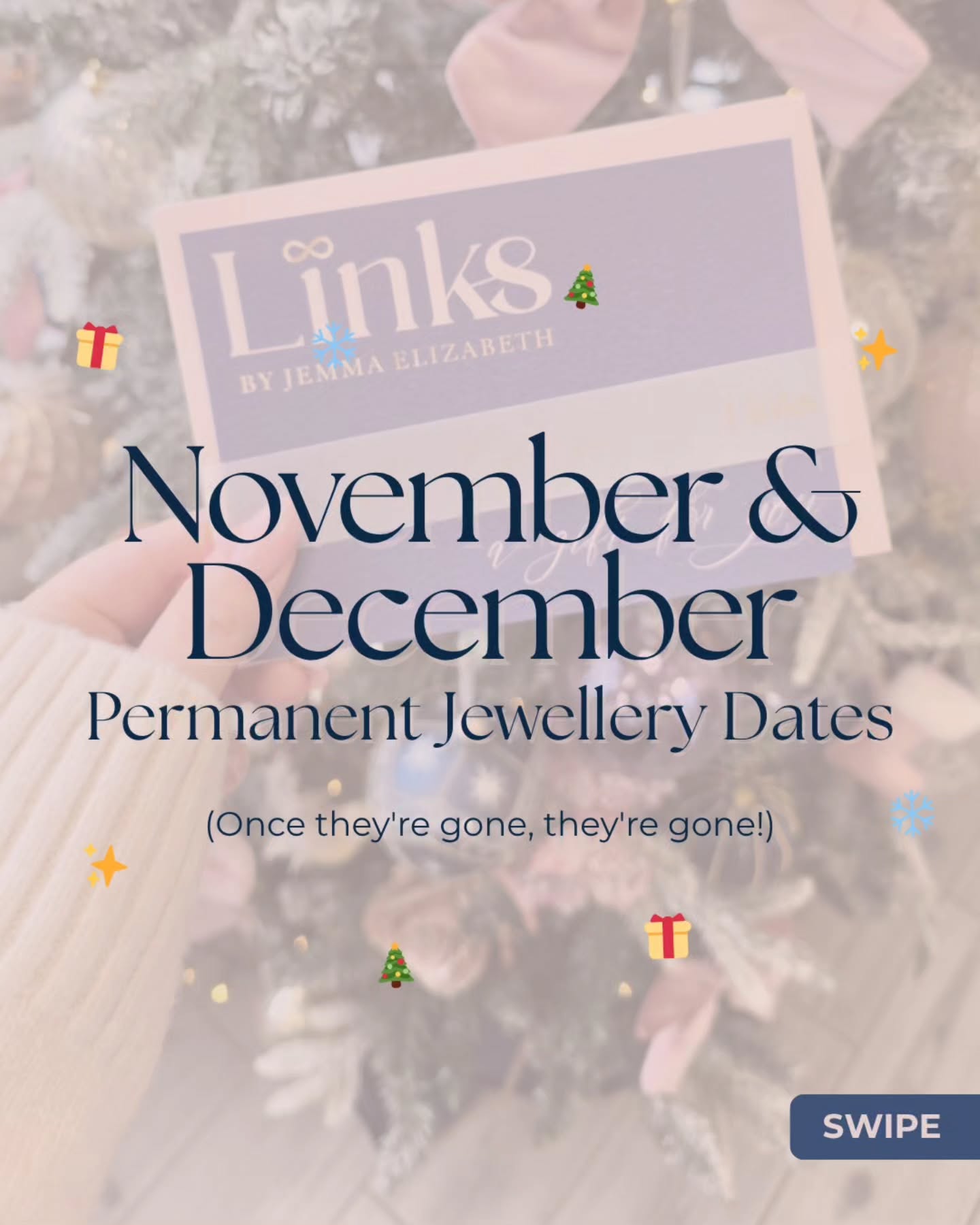 ✨️ This is your sign to book that welded jewellery appointment you've been thinking about all year🎄
If you want your festive weld in time for the holidays, now is the moment to book.
These December slots always go so fast and once they’re gone… that’s it for 2025 appointments 👀
Perfect for besties, mums & daughters, gifting or treating yourself to some extra sparkle 💙
Tap the link in our bio to book your Christmas appointment ✨