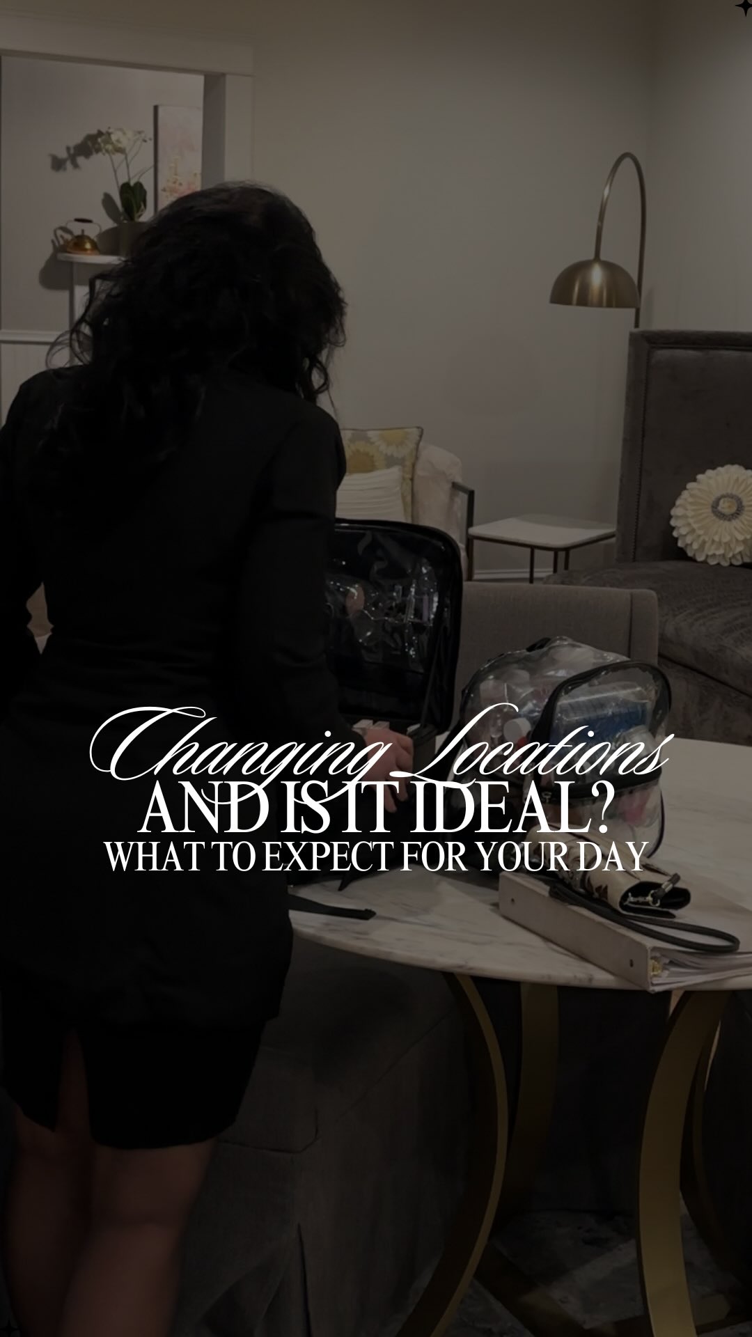 Sure… but let’s talk about what that really means for your wedding morning.
When it comes to bridal timelines, every detail counts. Changing locations between your getting-ready space and your venue may sound simple, but it adds about an hour to the schedule—30 minutes to pack down, 30 minutes to set back up.
That means a 7 AM start time becomes 6 AM. A 6 AM start becomes 5 AM. And while I love a smooth transition, my job is to set realistic expectations so your morning stays calm and on track.
✨ Here’s how to avoid timeline stress:
– When touring venues, if they provide bridal suites, ask what time the bridal suite is available. Many don’t open until 8–10 AM. If you’re lucky, the venue does not have a strict time of when you could arrive. those are my favorite. Some venues provide bridal suites but they are not intended for bridal parties to get ready in. Just a pre-holding space prior to the ceremony.
– Keep your bridal party size realistic. Fewer faces = more relaxed energy.
– Add extra hands on deck if your group is large.
– If possible, plan for a later ceremony time to give everyone breathing room.
At the end of the day, my goal is to make your morning feel organized, peaceful, and enjoyable.
Sometimes that means tough love and honest timelines—but trust me when I say it’s all to give you the best, most seamless experience possible. 🖤
Venue: @tuscanridgewv
tuscan Ridge was a perfect example of a venue with a huge getting ready space that the bride could have in the morning for whatever time she wanted. Such a wonderful venue.