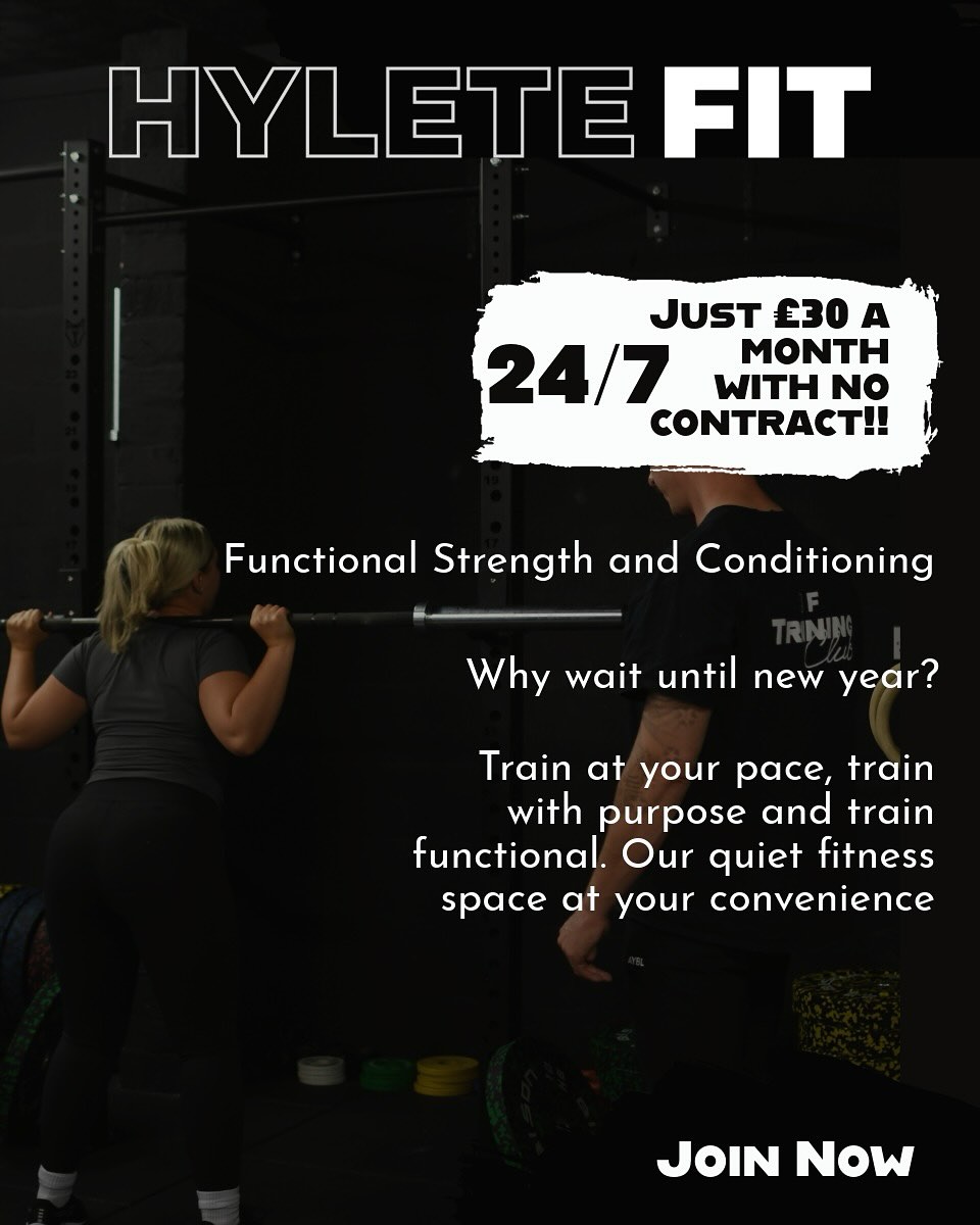 Join our 24/7 access premium fitness suite and receive free advice, online programmes and ongoing support throughout your journey 🙌
Unlike most functional fitness gyms our open gym is open 24/7, which enables you to get your training in at your convenience. Here, you’ll find all the equipment to train for your favourite fitness races and conduct your strength and conditioning in a friendly atmosphere.
No matter where you are on your journey, we can help.
Get in touch today or visit our website to find out more 🤙
#swaffham #hyletefit #swaffhamfitness #norfolkgym #swaffhamgym #veteranowned #bluelighttraining #norfolkfitnessraces