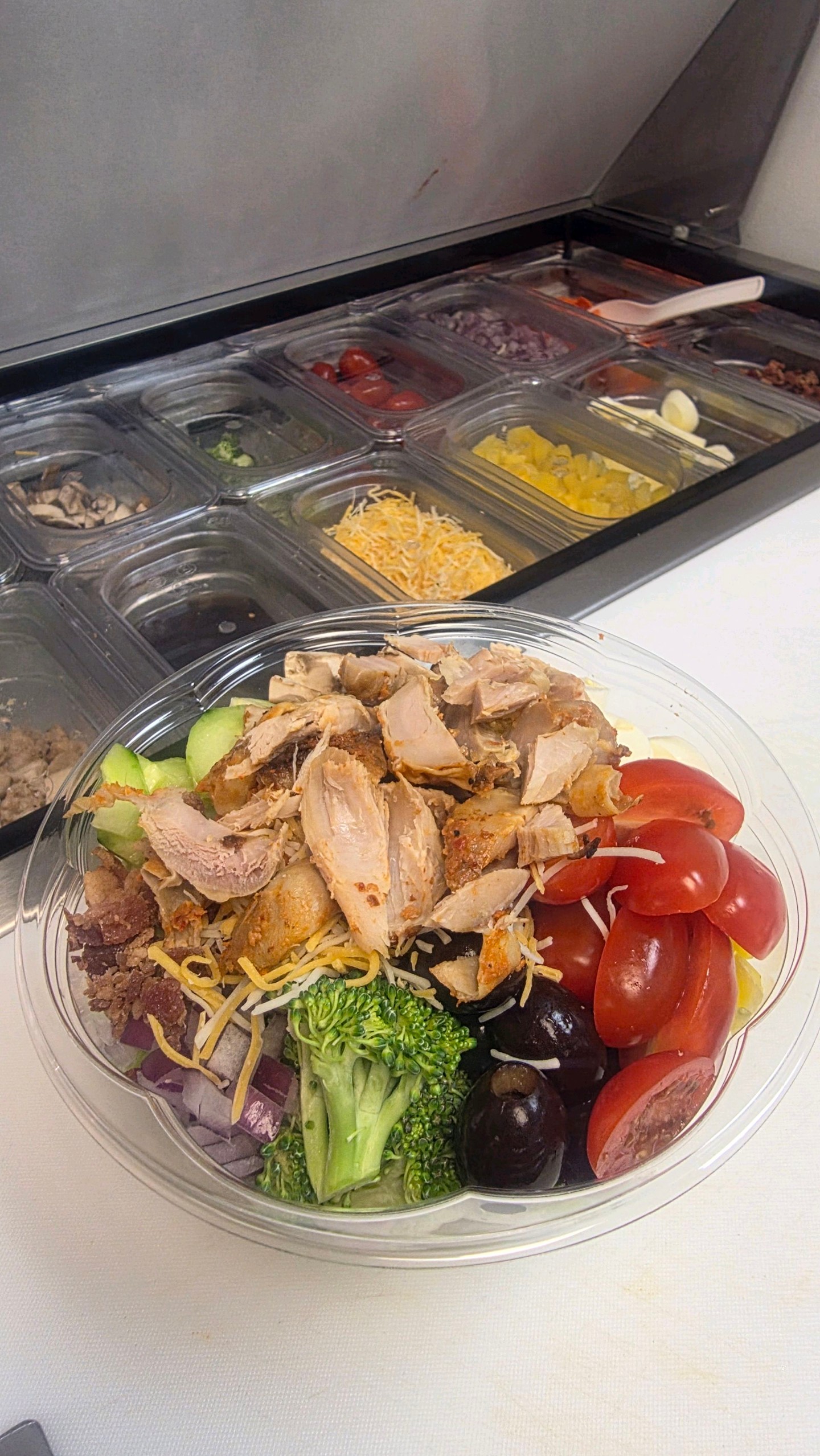 My accounting office has a SALAD BAR! 🥗💼 Crunching numbers is always better with crunchy greens.🌟 Supporting my team goes beyond the spreadsheets – it’s about creating a space where they feel energized and appreciated. Build the environment that inspires greatness! #Teamwork #HealthyLiving #MotivatedWorkplace #OfficeVibes #BeyondNumbersak