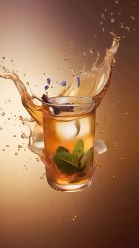 Getting ready for summer with our Christmas pudding iced tea!
