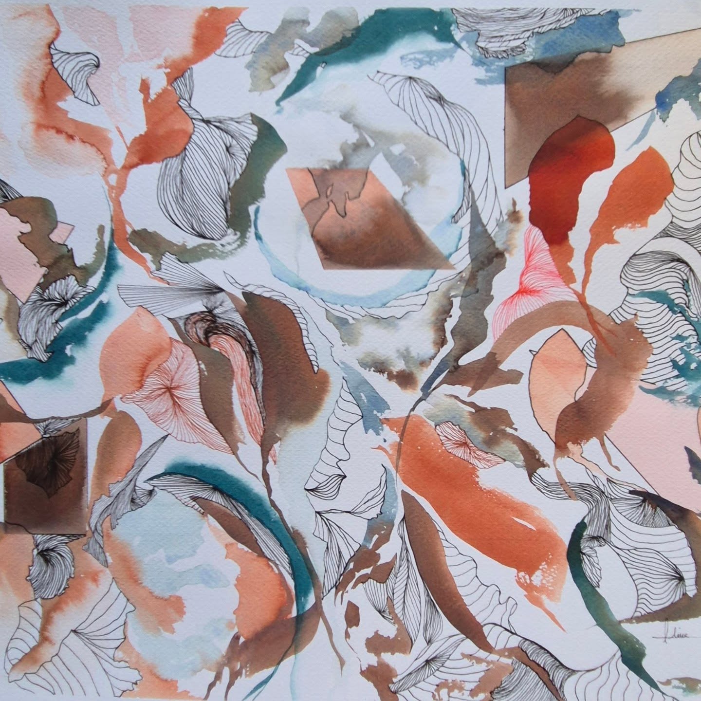 Entre lignes et courbes, l’automne s’étire.
Des formes géométriques que le vent effleure.
.
.
.
.
.
.
.
.
.
.
.
.
.
.
.
#aquarelle #artminimal #aquarelleabstraite #geometriepoetique #formesetmouvements #aquarelleart #tonsdautomne #artcontemporain #fluidlines #softgeometry
#aquacolors