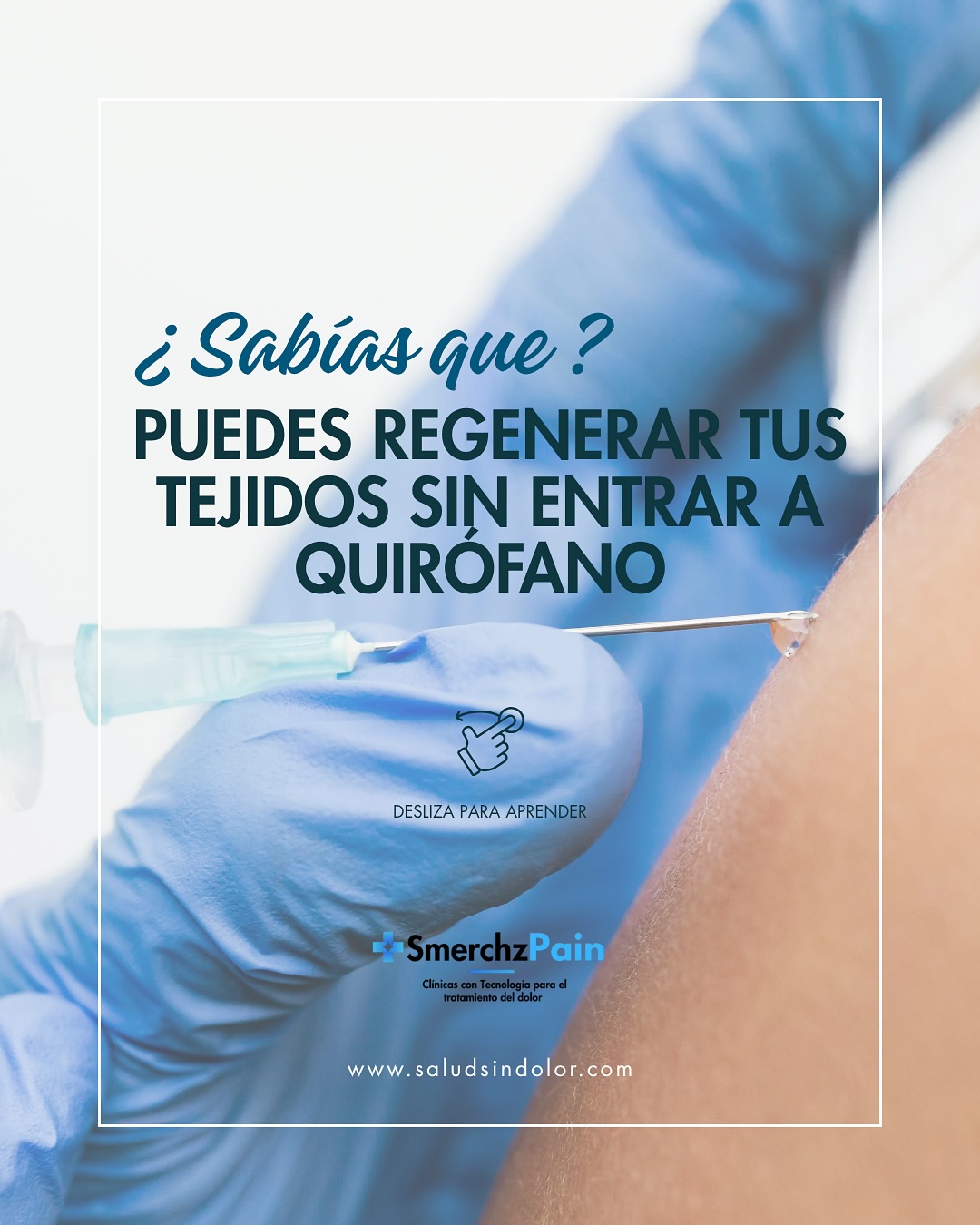 Sabías que puedes regenerar tus tejidos sin entrar al quirófano… gracias a la Biopuntura?
La biopuntura es una técnica médica que utiliza microinyecciones de medicamentos biorreguladores para activar la autocuración del cuerpo.
No enmascara el dolor: lo repara desde la raíz. 🌱
💉 Con ella tratamos:
• Dolor de rodilla, hombro o espalda
• Lesiones musculares o tendinosas
• Inflamación crónica o rigidez articular
En Smerchz Pain, combinamos biopuntura con terapias regenerativas para lograr recuperaciones más rápidas y naturales, sin los efectos secundarios de los analgésicos.
#smerchzpain #saludsindolor #biopuntura #dolorcronico #DolorMuscular #dolorarticular #medicinaregenerativa #sincirugia #terapiaregenerativa #dolorderodilla #tendinitis #recuperaciónnatural #innovacionmedica #bienestar #rehabilitacion #dolordeespalda #vidasindolor #tratamientodeldolor