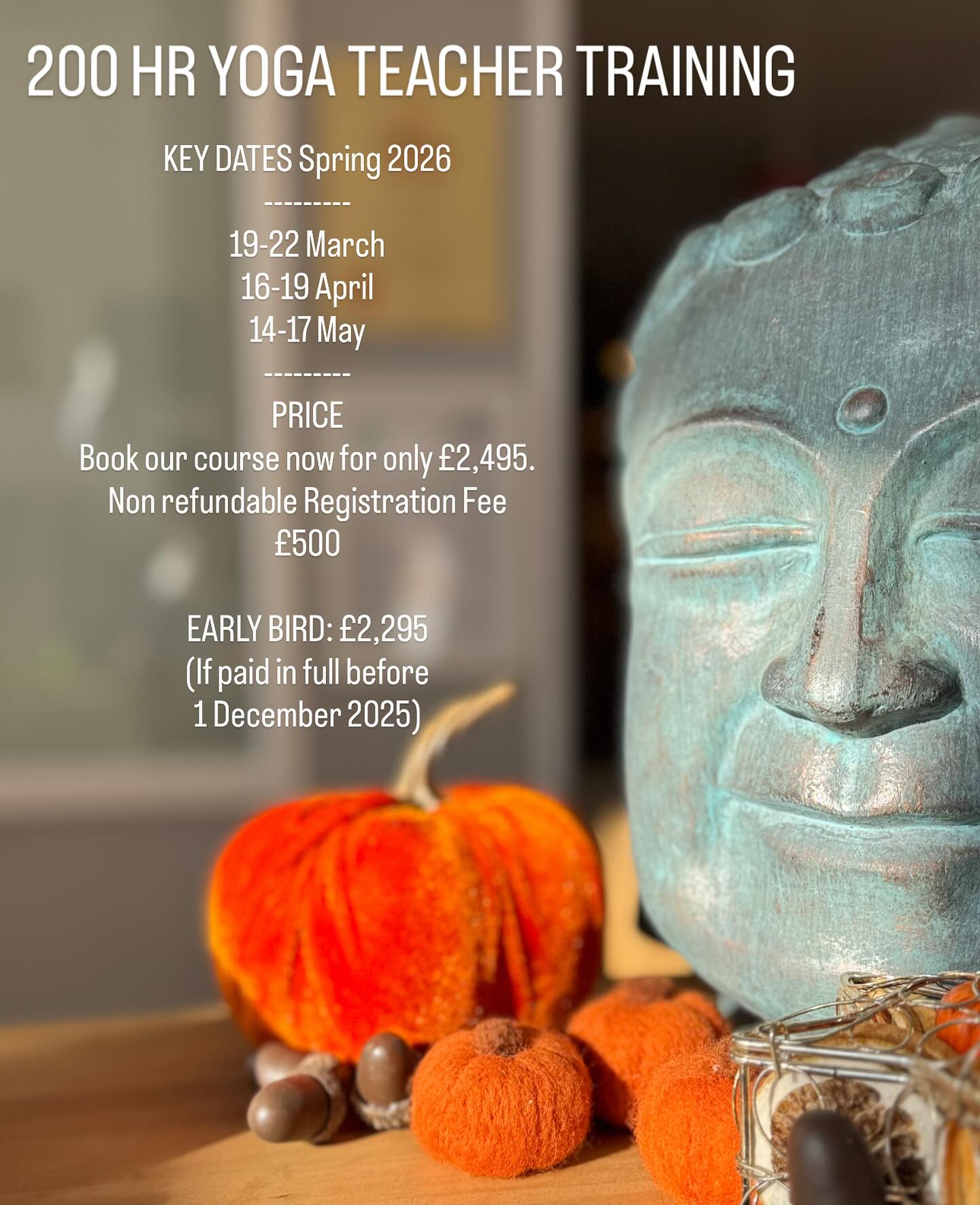 2026 ✨ 200hr Yoga Teacher Training ~ now ready to book
NAMASTE FROM YOGA TEACHING ACADEMY 🙏🏽 📚
and @paulajahlberg / Wellbeing Warehouse Team
Deepen Your Personal Practice
-
Learn the True Essence of Yoga
-
Personal Growth and Self-Discovery
-
Develop Teaching Skills
-
Join a Supportive Community
-
Open Career or Service Opportunities
-
Cultivate Lifelong Wellness Tools
If you have any questions or would like more information on how to book your spot for springs course, please don’t hesitate to contact us or head to the website
📍www.yogateachingacademy.com
#yogateaching#yogateachertrainingcourse#suffolkyoga#yogasuffolk#suffolkyogastudio#suffolkyogateachers#teachyoga#yogateacherlife#200hryogateachertraining#yogateachertrainings#newmarketyogis#newmarketyogaclasses#yogalove#loveyoga