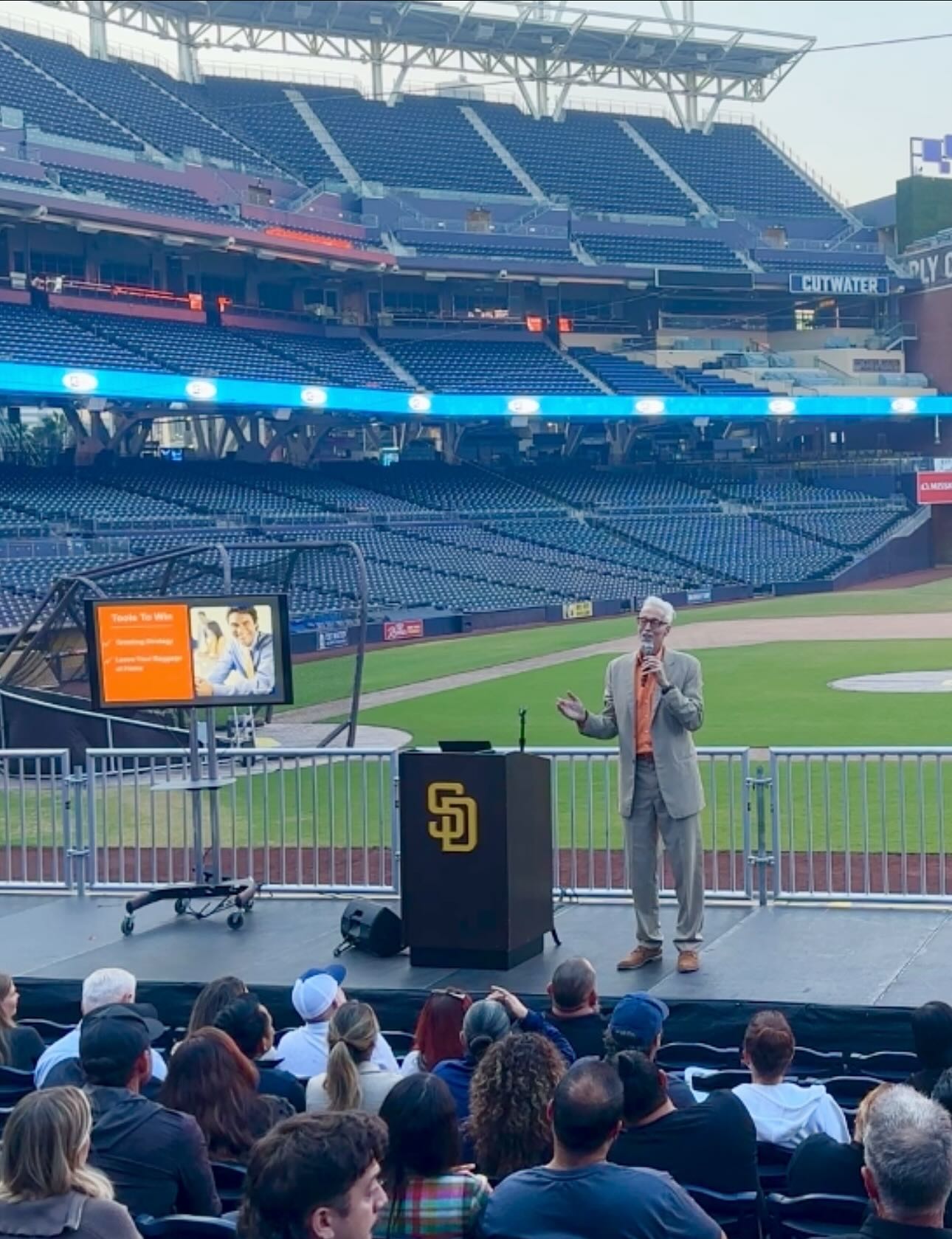 Did a talk at Petco Park on Monday… Incredible experience. #grateful #gratitude #mindset #keynotespeaker #motivationalspeaker
