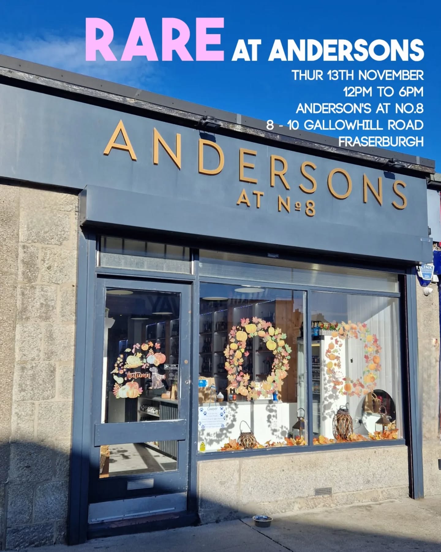 Join me and five local makers @andersonsatno8 in Fraserburgh this Thursday, the 13th of Nov, from 12pm - 6pm for a fabulous festive shopping event with @rare.makersmarket.
You'll be able to browse jewellery, ceramics, accessories, candles, art, and so much more. You can also explore Andersons' wide selection of festive hampers and drinks selection. Something for everyone! Shop local this Christmas ☺️
#shoplocalsupportlocal #shoplocalthischristmas #andersonsatno8 #fraserburgh #aberdeenshire #shoplocal #shopsmallthischristmas #woolaccessories #woolisbest #buybetterbuyless