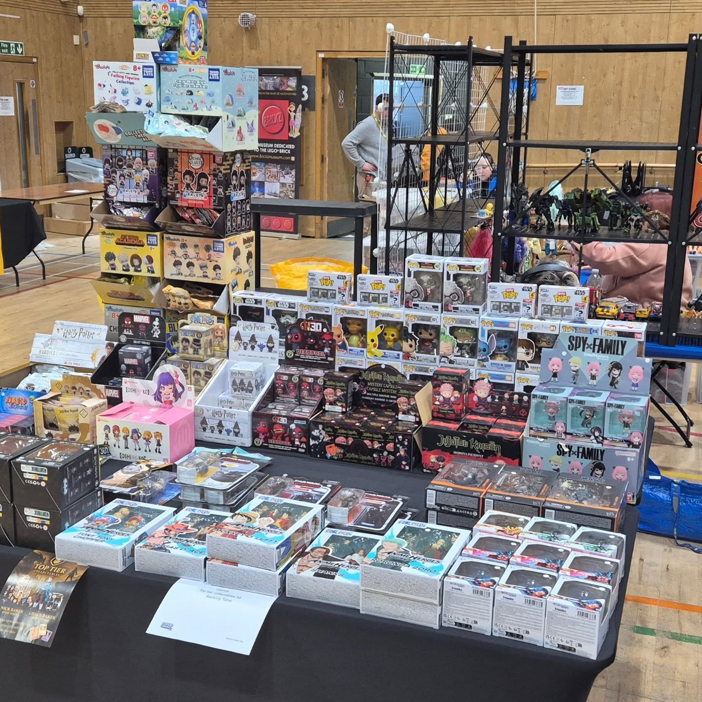 All set up ready for a busy day at watford comic con today.