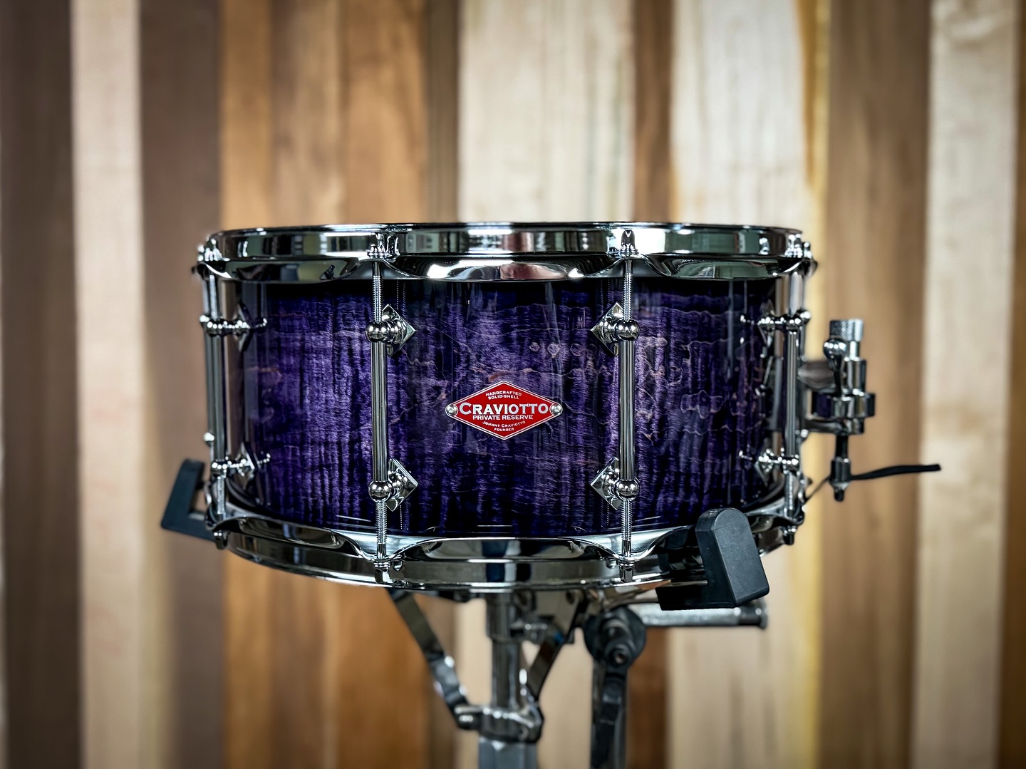 🔥🔥 Private Reserve 6.5x14 Curly Maple, 45 degree edges, and in a ebonized purple to black fade lacquer finish.
