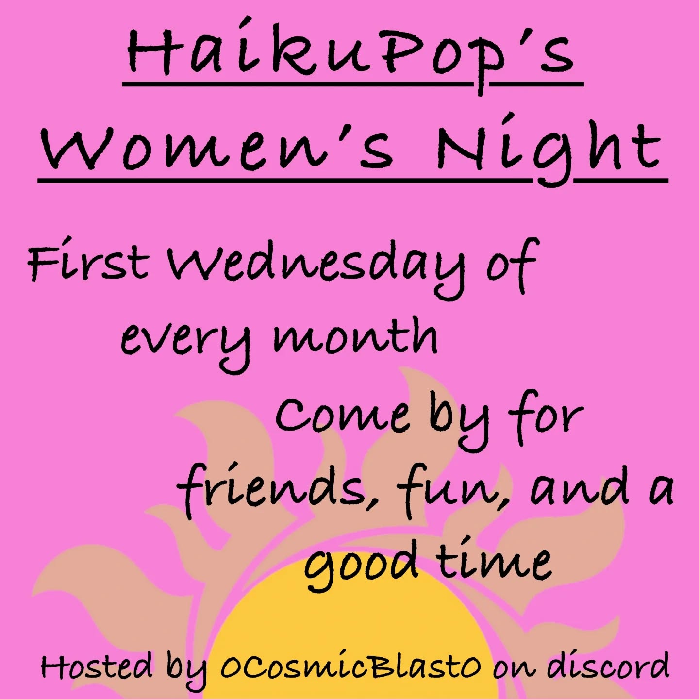 Join us for Women’s Magic Night at HaikuPop! ✨💖
Starting this month, we’ll be hosting a monthly women’s TCG night on the first Wednesday of every month at 6:00 PM. This night is all about creating a safe, welcoming, and fun space for women to gather, connect, and play Magic: The Gathering together.
We’ll be hosting all kinds of formats – Commander, Draft, Standard, Casual kitchens-table style and more – depending on what the group feels like playing that night. New players, returning players, and seasoned vets are all welcome. If you’re still learning, we’ll be happy to help you along the way!
This event is for women only, to make sure we’re cultivating a comfortable environment focused on support, respect, and community.
For any further questions, be sure to message our host, 0CosmicBlast0, on discord - our link for our discord will be in our bio 💜
Mark your calendars for the first Wednesday of every month at 6pm and come make some new friends, shuffle up, and cast some spells at HaikuPop! 🌙🃏
#morenovalley #haikupopgaming #haiku #tcg