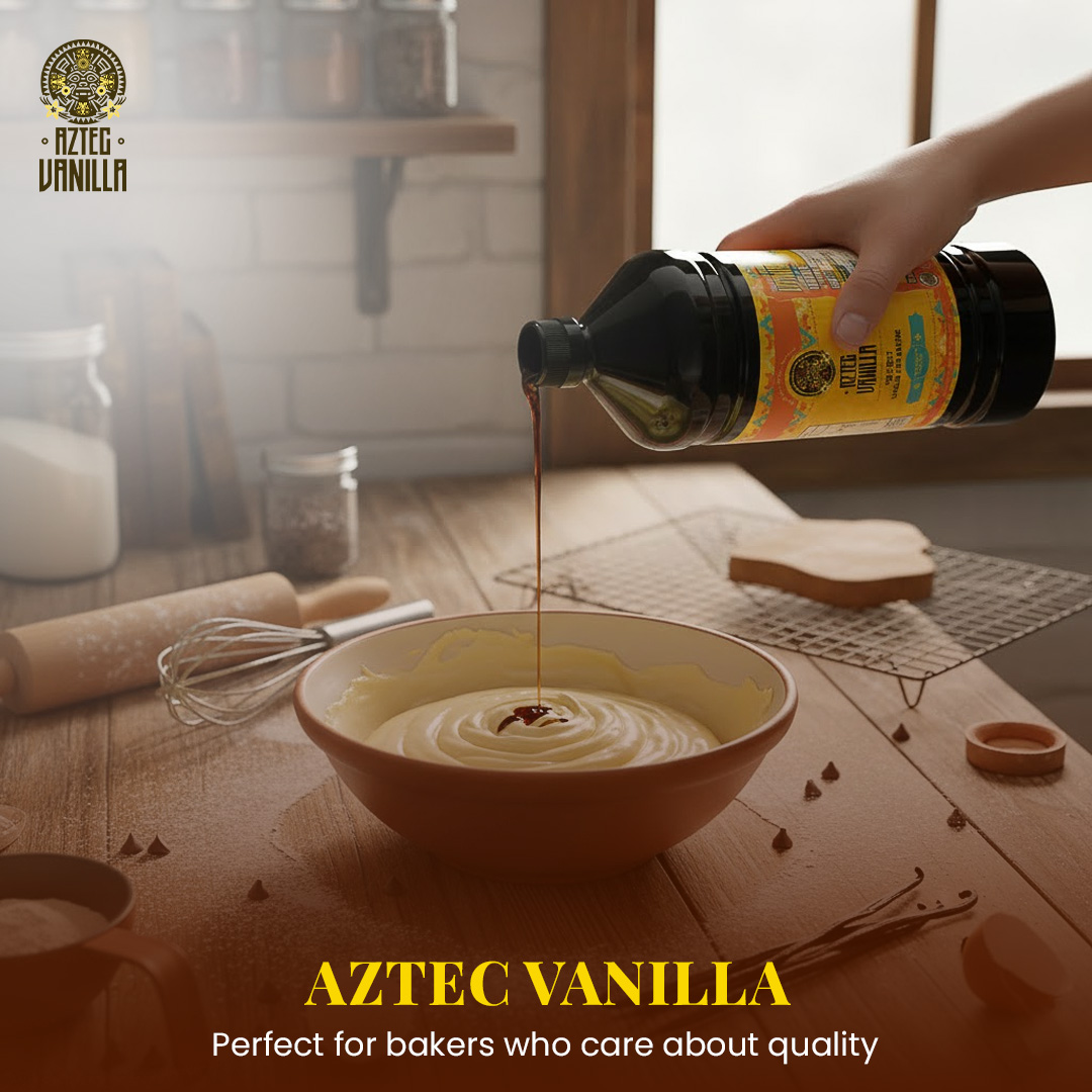 ✨ For bakers who care about quality. Better doughs, brighter creams, richer aroma—start the week with true vanilla. 🍰 #AztecVanilla #MexicanVanilla #BakingDay #FromScratch #BakeBetter #VanillaLovers #HomeBakes