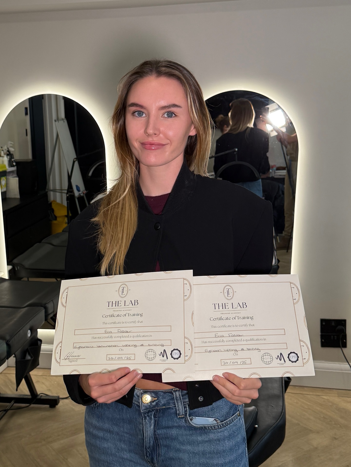 Female boss moves only 🖤✨
Our student is the definition of a multi-entrepreneur — opening her very own café and launching her beauty business after completing our Combined Lash Lift, Brow Lamination, Waxing & Tinting Course 👏🏼
The beauty industry is one of the few where you can earn £90+ per hour doing what you love — and the best part? These treatments are super easy to master, meaning you can start charging full price within weeks of qualifying 💅🏼
There’s no better time to train than now.
The end of the year is the perfect moment to qualify — clients are booking affordable treatments before Christmas, and you’ll catch all those last-minute beauty emergencies from people who can’t get in with their regular techs.
It’s the ultimate time to build your clientele and start 2026 strong 📈
These are our final training slots of 2025:
📆 Friday 5th December – 2 spaces
📆 Saturday 6th December – 1 space
📆 Wednesday 10th December – 1 space
📆 Sunday 14th December – 2 spaces
Step into your next chapter — and your financial freedom — with The Lab Training Academy 💋
#TheLabTrainingAcademy #LiverpoolBeautyTraining #LashLiftTraining #BrowLaminationTraining #WaxingAndTinting #BeautyCourseLiverpool #BeautyTrainingUK #BossWomen #FemaleEntrepreneurs #LiverpoolBeauty #BeautyBusinessGrowth #LashArtistUK #BrowArtistUK #TrainWithTheLab