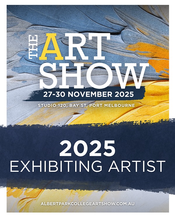 I’m so pleased to once again be selected as a participating artist in the @albertparkcollege art show. I will have 3 works available and I can’t wait to share them with you!
Lock in the dates:
Opening Night (ticketed), Thursday 27 Nov, 7pm-10pm.
General admission (free entry), Friday 28 - Sunday 30 Nov.
I always enjoy the APC Art Show, there’s a great curation of established and emerging artists, and also the chance to see interesting work from the students ❤️