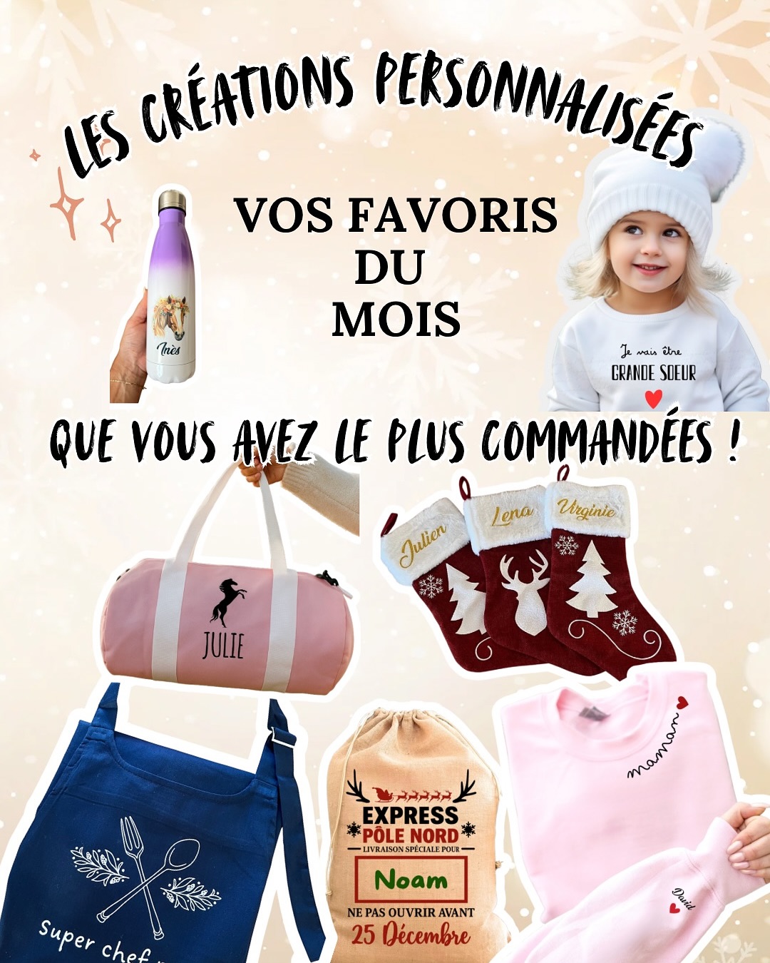 Nos favoris du mois avant Noël !
Vous cherchez un cadeau unique et personnalisé ? Voici les incontournables de Novembre chez Boutique d’Esmée !
Swipez 👉 pour découvrir nos bestsellers et trouver LE présent idéal pour un anniversaire, un mariage ou une naissance 🎁
💡 Bonus : code promo « BIENVENUE» –10 % jusqu’au 24 décembre 2025
#CadeauPersonnalisé #Noël2025 #BestSellers #BoutiqueDEsmée #CadeauUnique #Artisanat#narbonne
→ Quel est votre préféré ? Dites-le-nous en commentaire !