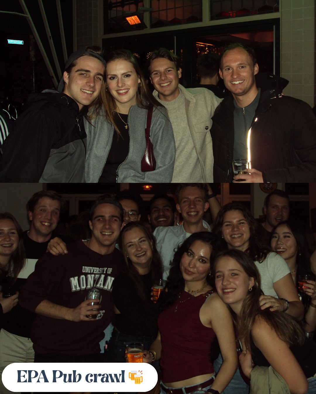 โจ EPA PUB CRAWL! ๐ฅณ๐บ๐ผ๐ป
What. A. Night.
EPArty People showed up big ๐ drinks flowing, streets glowing, dance moves questionable but iconic ๐๐ชฉ
From Proeflokaal Reijngoud to De Witte Aap๐ป
Thank you to everyone who joined ๐ซถ๐ป๐ฅ
Swipe โก๏ธ for pure chaos, happy smiles & unforgettable memories ๐ธ๐