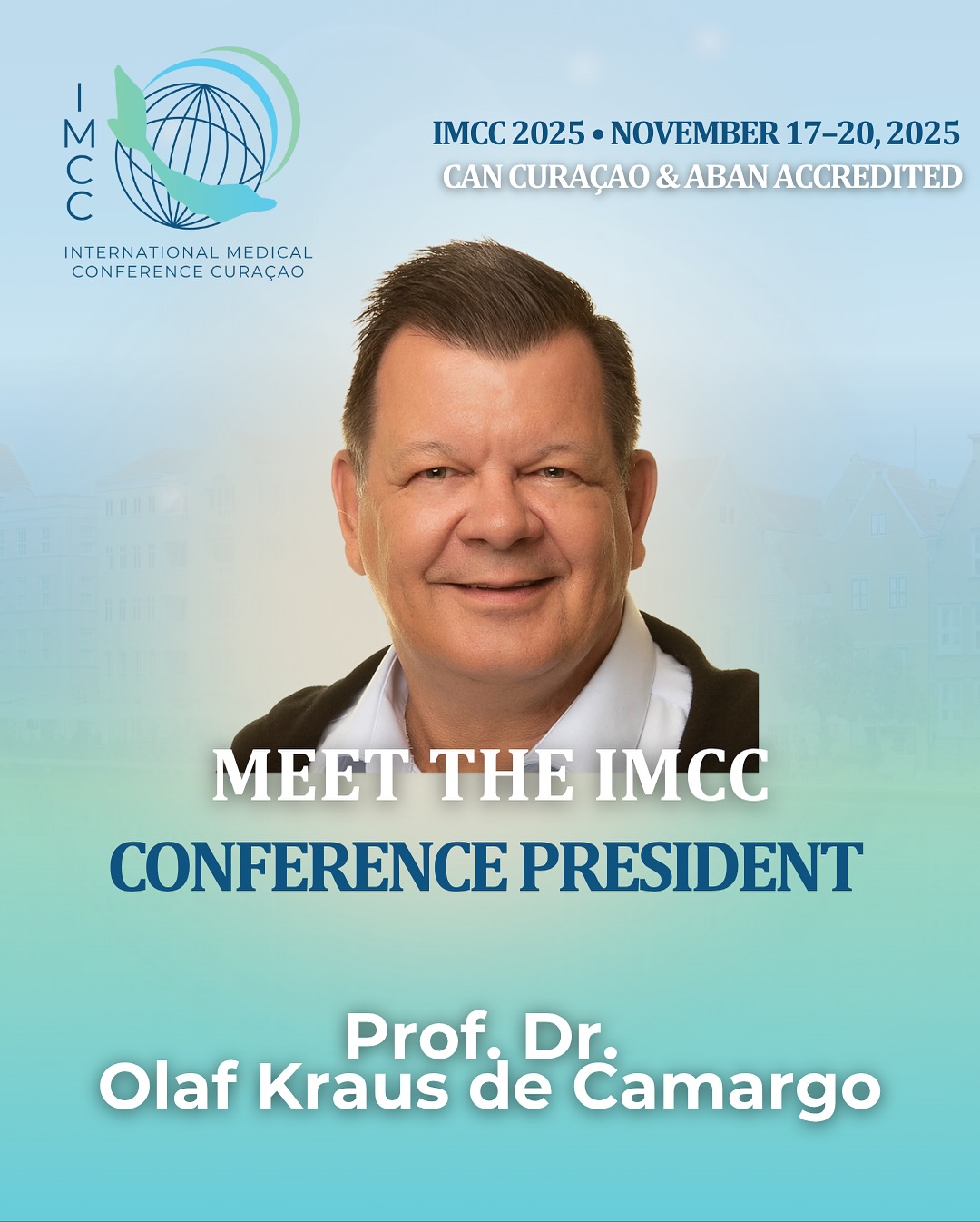 ✨ Meet the Conference President! We’re honored to introduce Olaf Kraus de Camargo — Professor of Pediatrics at McMaster University and Co-Director of the CanChild Centre for Childhood Disability Research (Canada).
With an international career spanning Brazil, Germany, and Canada, Olaf Kraus de Camargo is a leading voice in developmental pediatrics and interdisciplinary teamwork. At IMCC 2025, he will explore how collaboration enhances both patient outcomes and healthcare professional wellbeing — reminding us that medicine thrives when we work together. 🌍
🎟️ Secure your spot and meet Olaf Kraus de Camargo — along with many other inspiring speakers — at IMCC 2025!
📅 November 17–20, 2025
👉 www.medconferencecuracao.com
•
#RehabilitationSience #physicaltherapy #occupationaltherapy, #speech #therapy #psychology #trauma #research #future #healthcare #ICF #DAT
#IMCC2025 #IMCC #IMCCuracao #internationalmedicalconferencecuracao #medicalconferencecuracao #medconferencecuracao #medicalconference #medicalevents #medicaleducation #medicalinnovation #HealthTech #MedicalProfessionals #MedicalCommunity #MedicalResearch
@dolphintherapycuracao @kiki.kuhnert @dolphinsuitescuracao @curacaowellnessassociation @cinexcur @jeanettem.bonet @drolaf2023 @curacao_medical_center @gobiernudikorsou @misterieowcs @meocur @canchildcentre @rehakind_e.v @guardiangroupdc @labdemed @mambobeachblvd @adc_nv @timmyandfriendsorg @green.nexa @royalseaquariumresort @klm @casino.aqua @mcbcuracao @stmartinusuniversity @avalonuniversity @cmusom @misterieowcs @meocur @dolphintherapycuracao @kiki.kuhnert