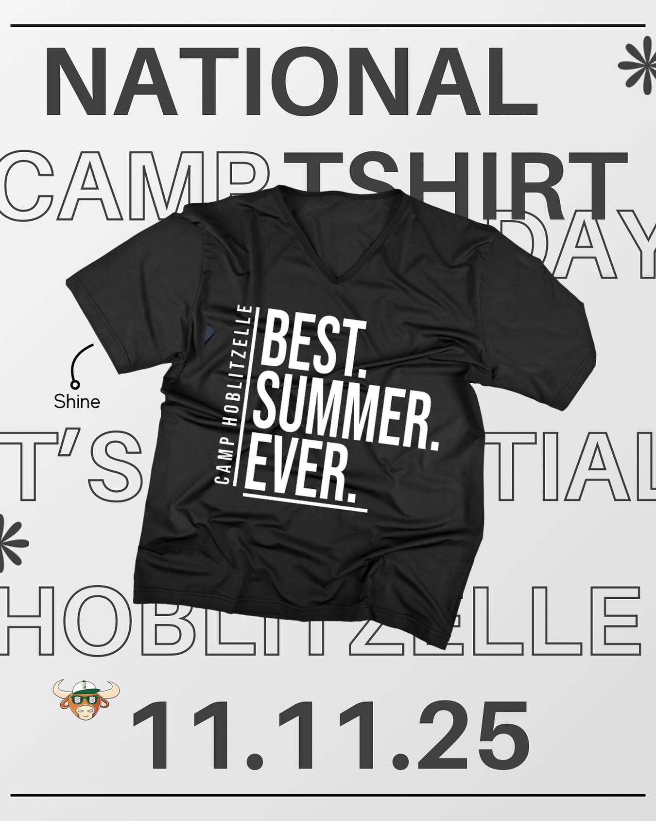 Ain’t nobody as dope as you flexing your camp shirt on Tuesday! National camp Shirt day is coming 11.11.25 so make sure you got your fav Camp Hoblitzelle shirt ready and tag us in your photos 📸🤳 #NationalCampShirtDay #OneOfOurFavDays #CampHoblitzelle #LetsRep💪
