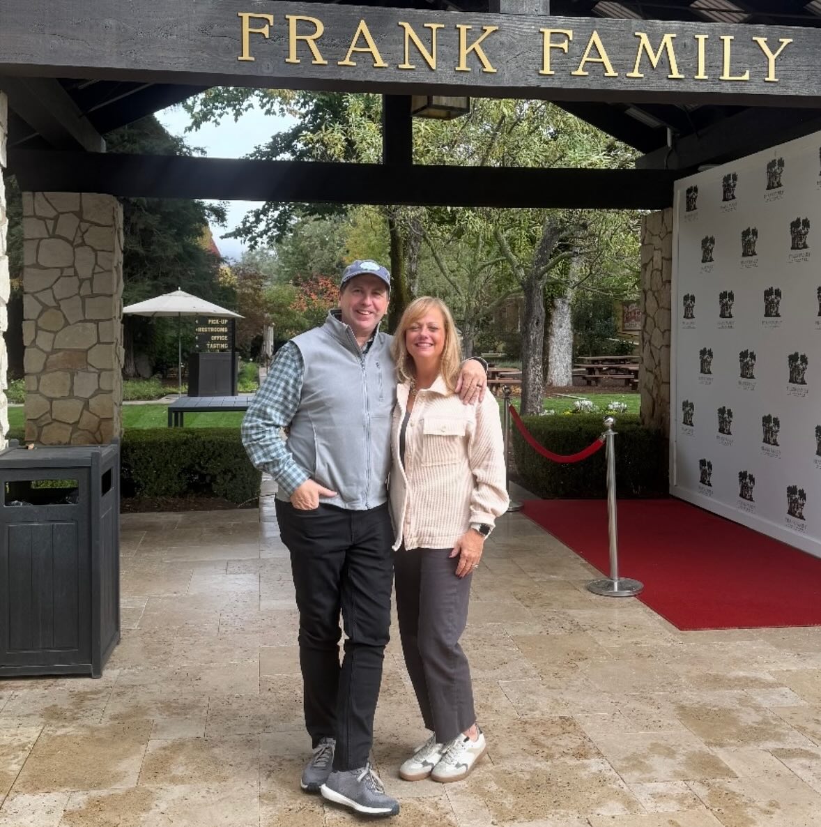 Lovely couple from North Carolina! They were so enjoyable and so much fun! Tipsy Tours Napa thanks you for visiting Wine country! Hopefully will be seeing you again!🍇🍇🍷