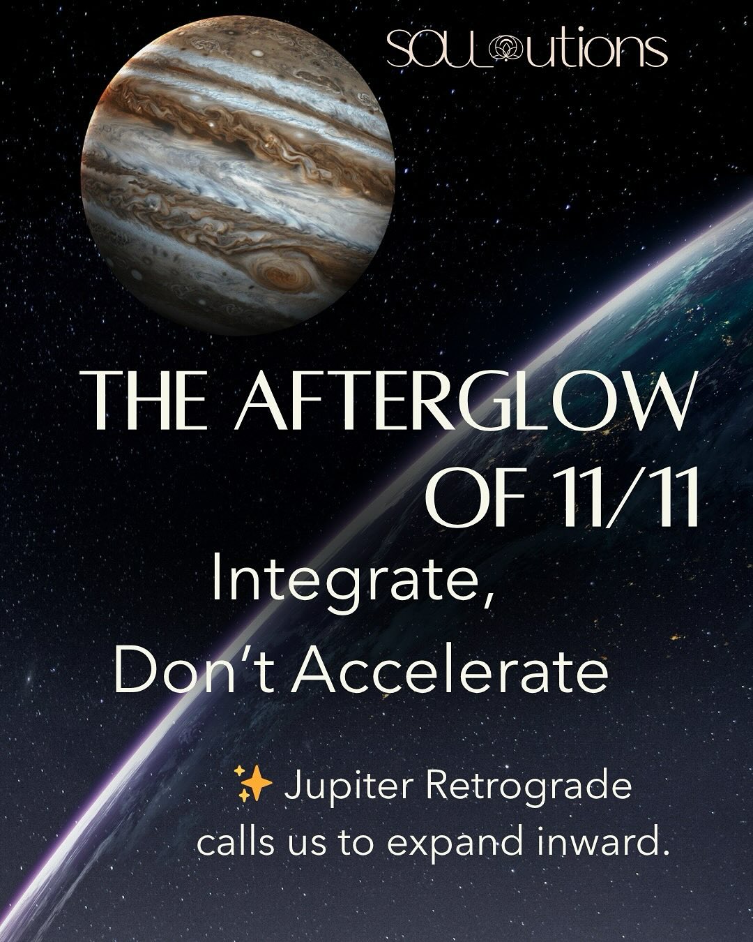 ✨ The Afterglow of 11/11 ✨
Jupiter has turned retrograde, asking us to expand inward — to grow through stillness, reflection, and trust.
You don’t have to rush to integrate what 11/11 awakened.
Let it breathe.
Let it root.
Let it settle into your body.
Swipe through to feel the afterglow and remember —
integration is acceleration when done with grace. 💫
When integration becomes embodiment, it naturally wants to be shared.
🌸 Join me in Shakti Rising Women’s Group Mentoring —
do something your future self will thank you for.
Link in bio 💕
#1111portal #jupiterretrograde #mercuryretrograde #divinefeminine #spiritualgrowth #shaktirising #cosmicenergy #mindyarbuckle #soulutions #goddessprogram