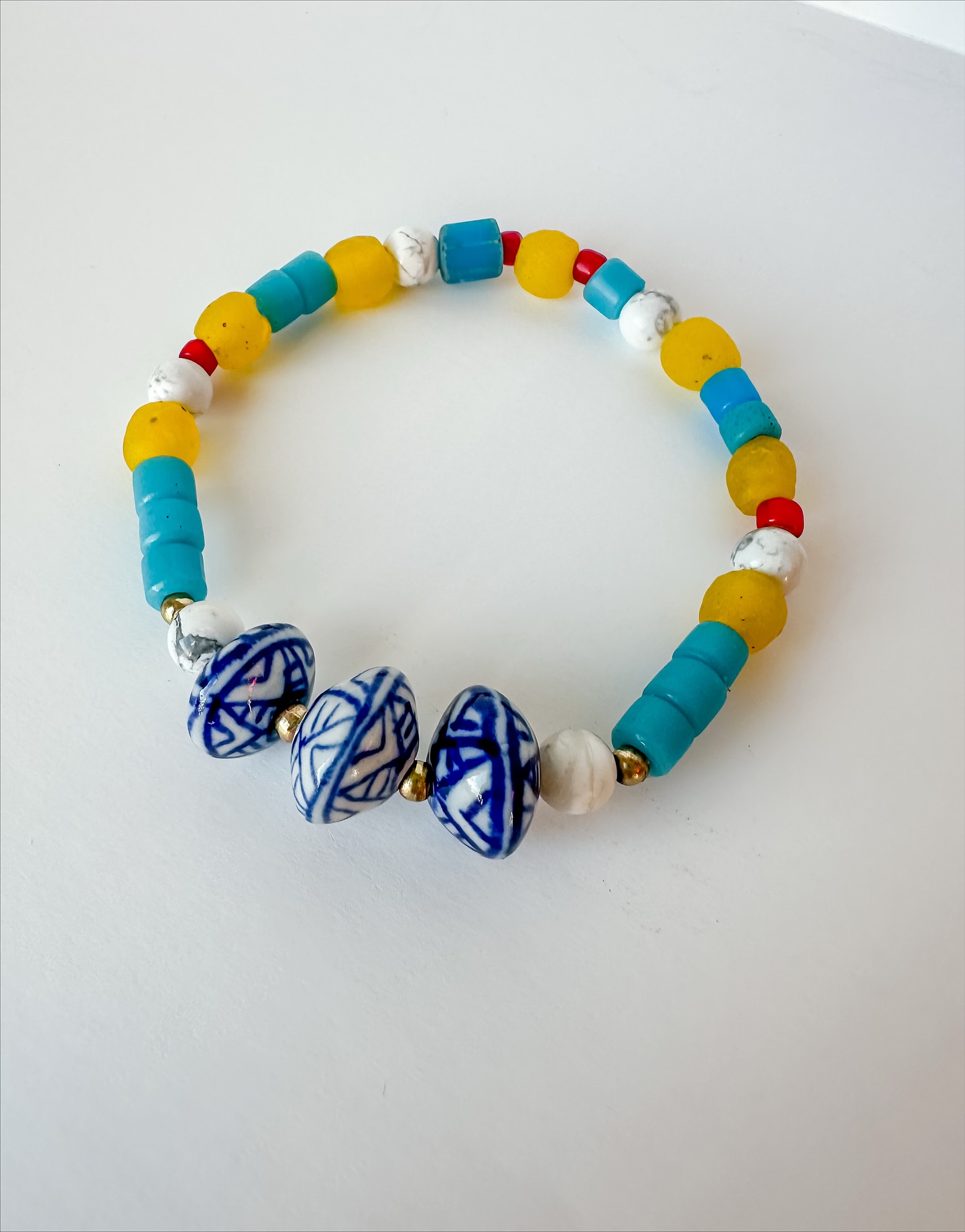 📣 available tomorrow! (11/13 9am CST)
.
the ✨intention✨ bracelet.
.
it ties together all of the Earth’s elements while being a living, breathing representation of sustainable slow fashion— ☁️🌊☀️🔥
.
made from vintage and recycled fair trade beads, it screams intentionality and inspiration.
🤍 Howlite for the air. (white) Natural gemstone promoting stress relief, calm, and peace
🩵 vintage turquoise Czech cylinder beads to match and represent water
💛 yellow recycled glass beads embodying the sun handmade in Ghana by the Krobo tribe. Made using a century old method from recycled sources including old beverage and medicine bottles.
❤️ Old Ethiopian red heart beads for fire and a pop of color
💙 ceramic hand painted beads slow-made and full of self-expression
and don’t forget every bracelet ordered donates one to a mom going through miscarriage in the Joy Bombs 🙏🏼👩🏻👼🏼🏥
set those reminders (see stories). quantities limited
#alittlesomethingalotoflove #joybombsformoms #miscarriagesupport #miscarriage #braceletsofinstagram #braceletstacks #pregnancyloss #stillbirthawareness #ttccomunity