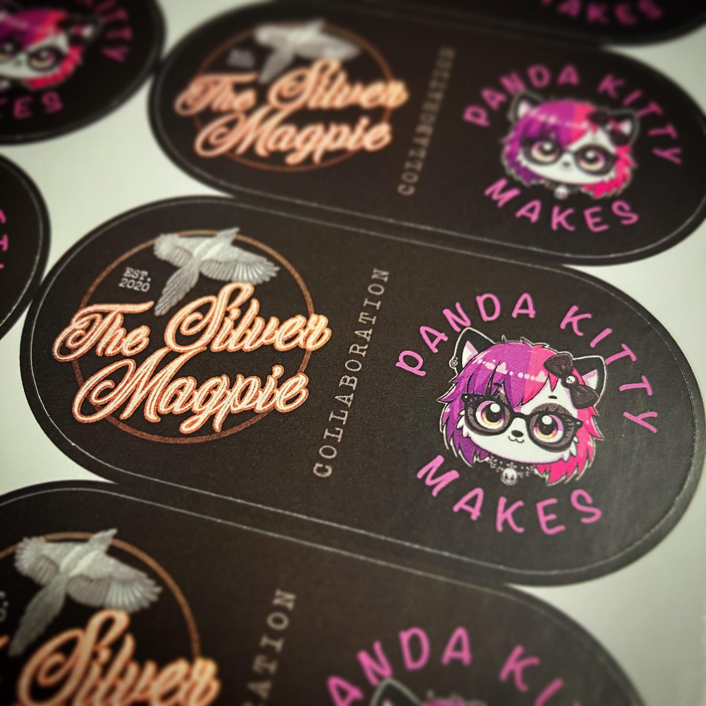 Sorted some collab stickers for my friends that make jewellery #designforprint #branding