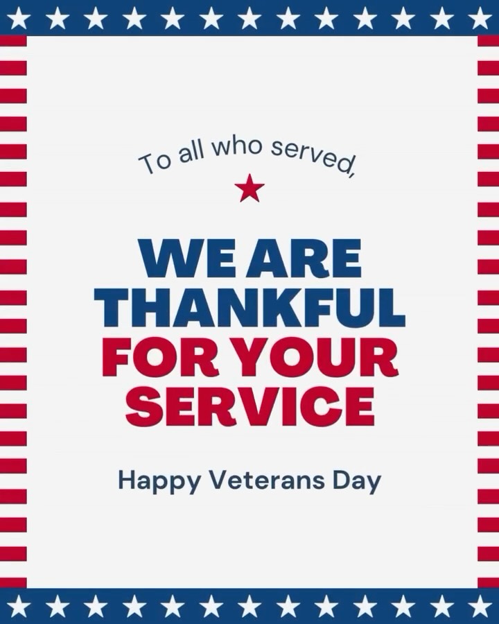 We are grateful for you!