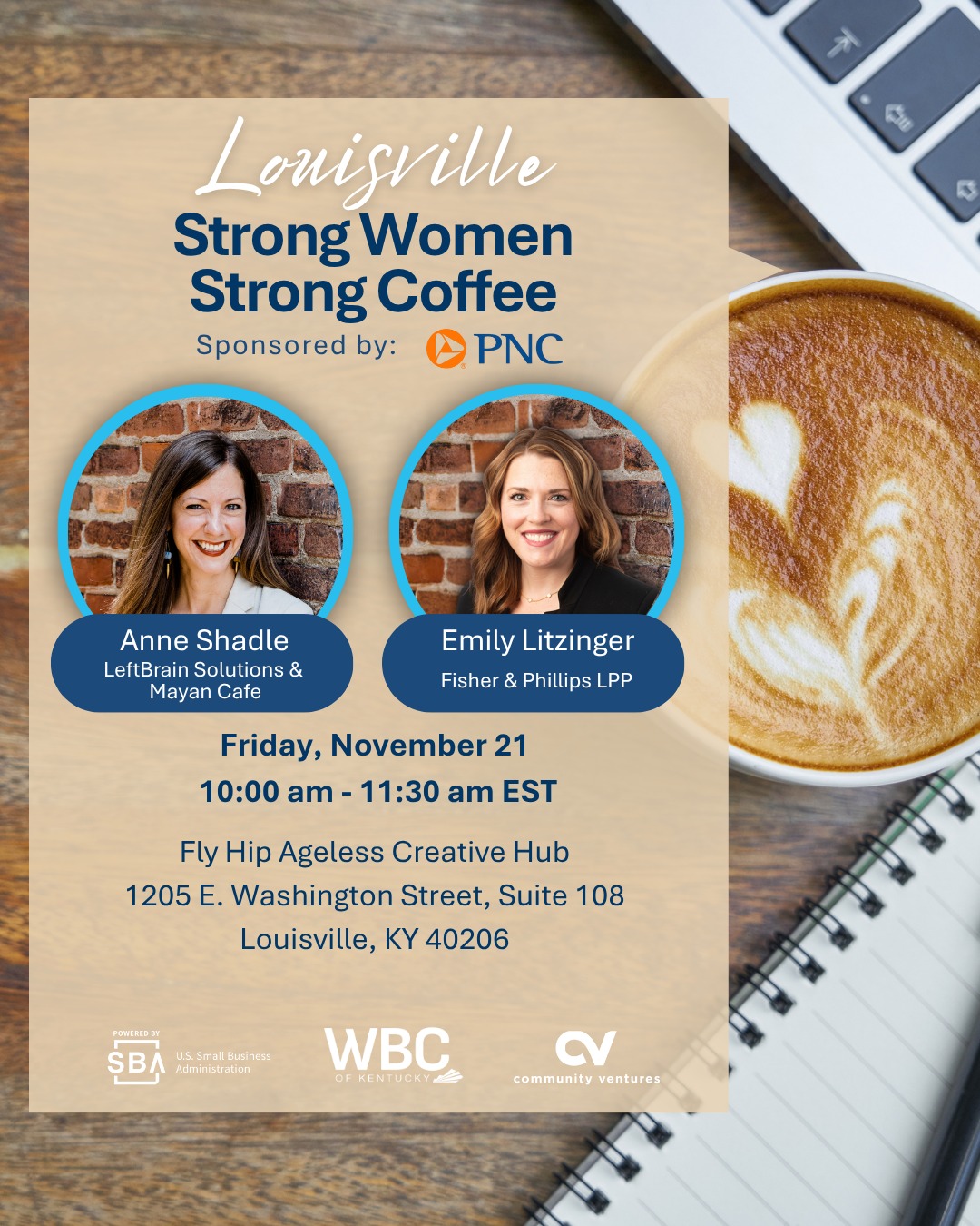 💼 Meet your speakers: Anne Shadle + Emily Litzinger!
Anne brings 18 years of experience leading operations at Mayan Café and now runs LeftBrain Solutions, where she helps entrepreneurs build smart, scalable systems. Emily is an employment law expert at Fisher Phillips and a fierce advocate for employers building inclusive teams.
Together, they’ll walk you through hiring basics—from legal must-knows to culture-first decision-making.
📍 Nov 21 | Fly Hip Ageless Creative Hub | 10AM EST
🎟 RSVP with the link in our bio: @wbckentucky