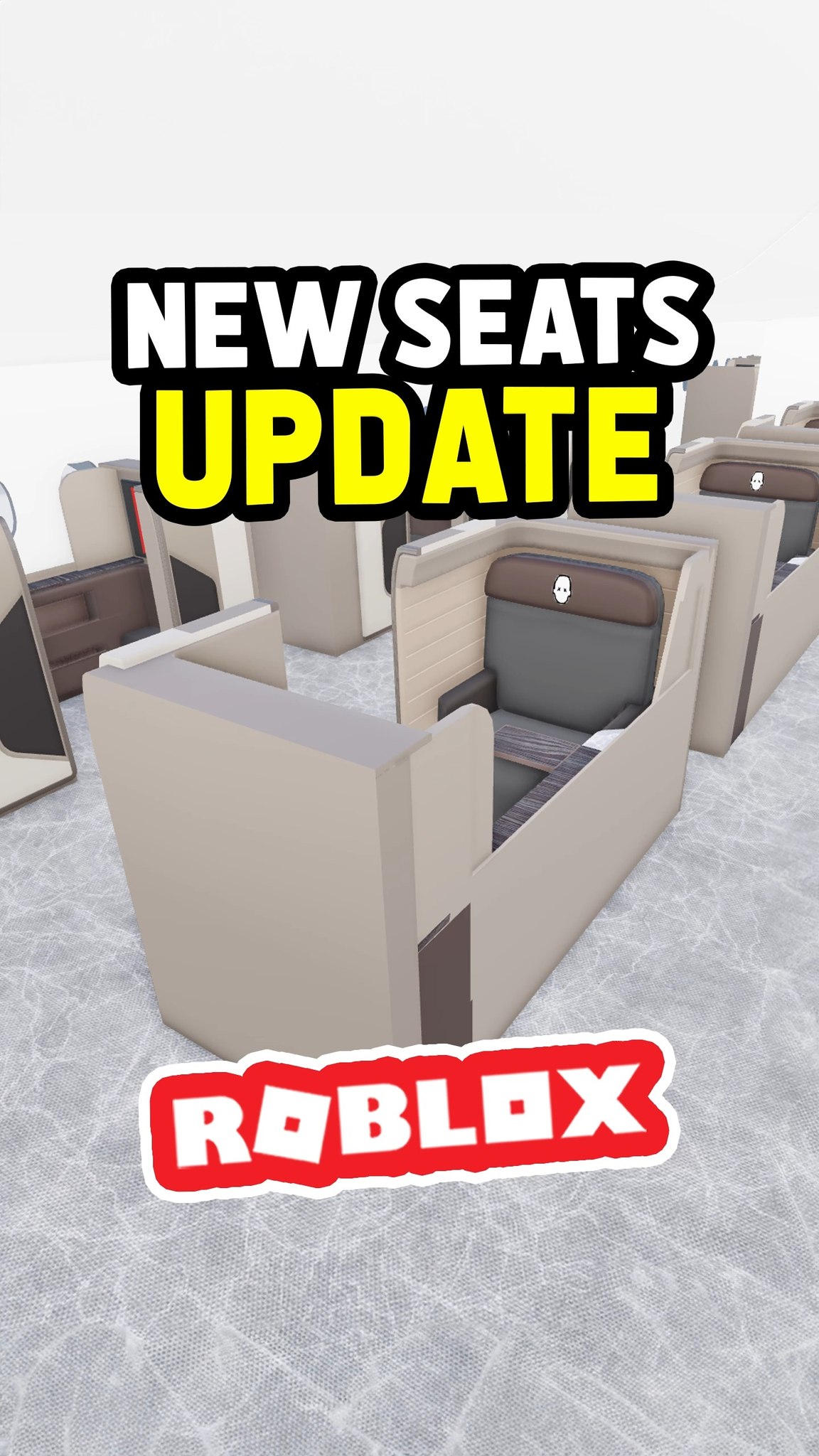 FIRST CLASS SEATS UPDATE in Cabin Crew Simulator #roblox