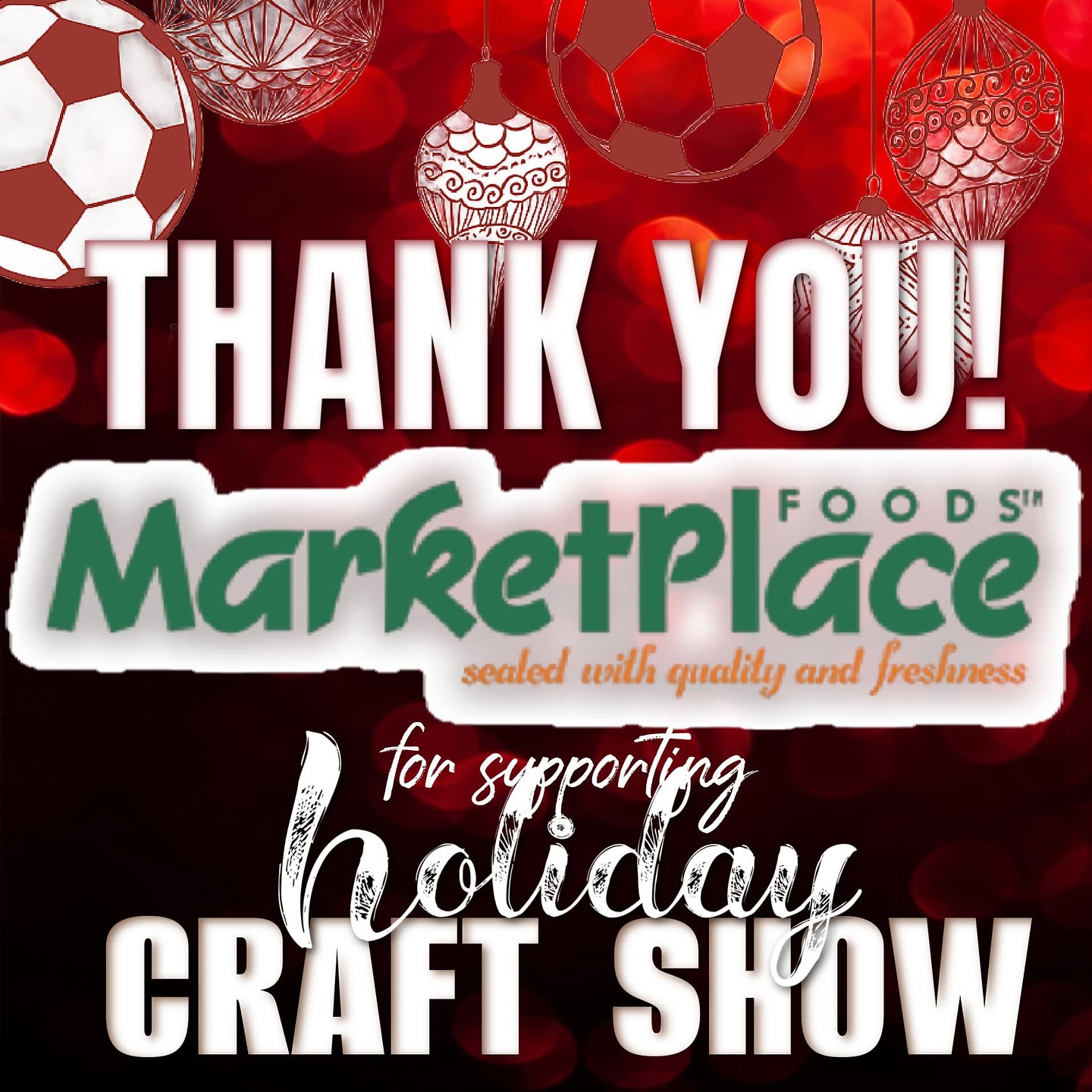 THANK YOU, MARKETPLACE FOODS MENOMONIE! 🎄
We are incredibly grateful for the continued support from Marketplace Foods Menomonie. Your generosity year after year means so much to our program and to our entire community.
Because of your donation, we are able to offer hospitality items to all of our vendors and volunteers at no cost during the Mustang Holiday Craft & Vendor Show. Your support helps us create a welcoming, festive, and memorable experience for everyone involved.
Thank you for being a true community partner and for standing behind our student-athletes and this event. We appreciate you! ❤️⚽️🎄
— Menomonie High School Boys Soccer